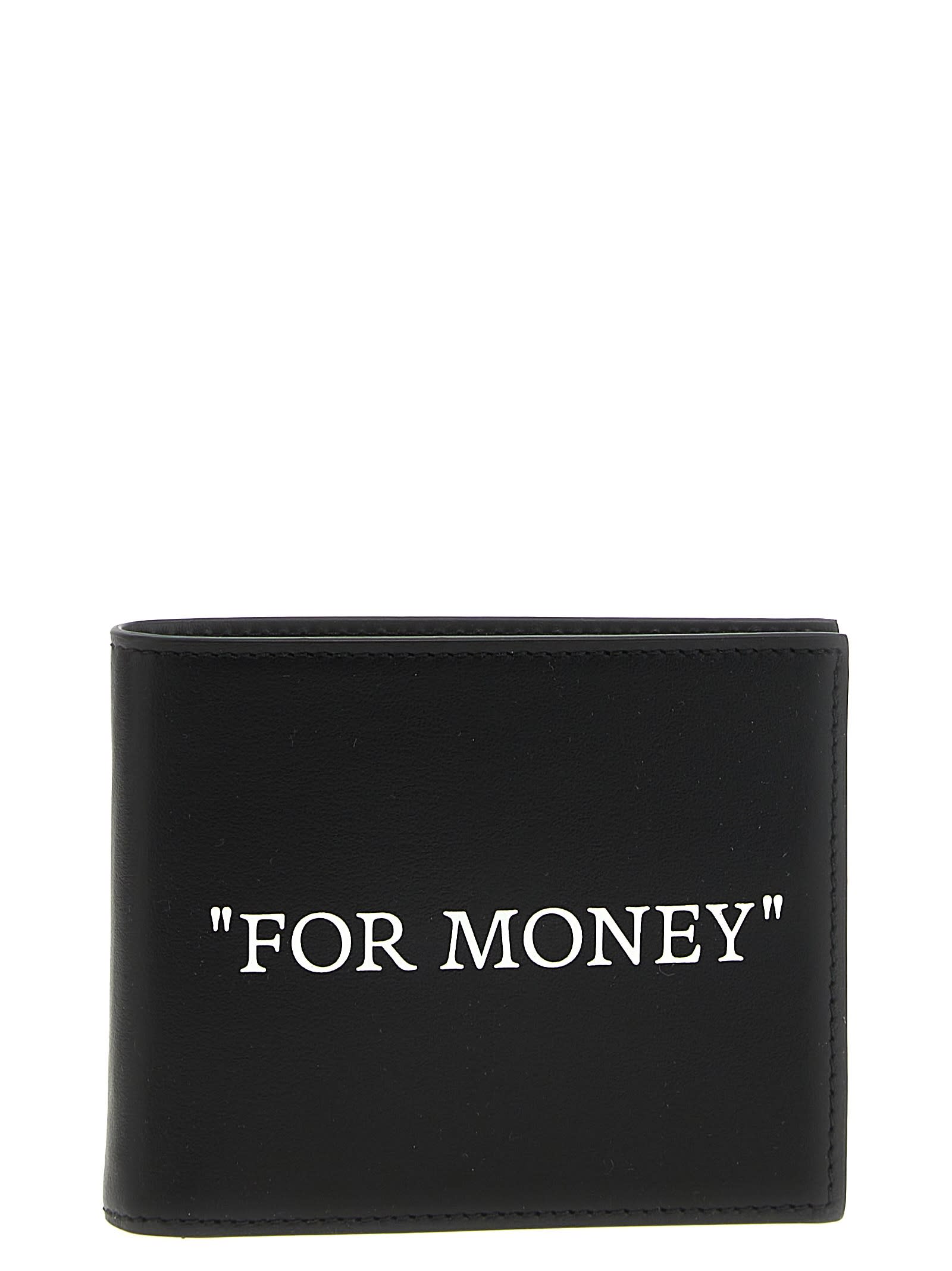 Shop Off-white Quote Bookish Wallet In Nero