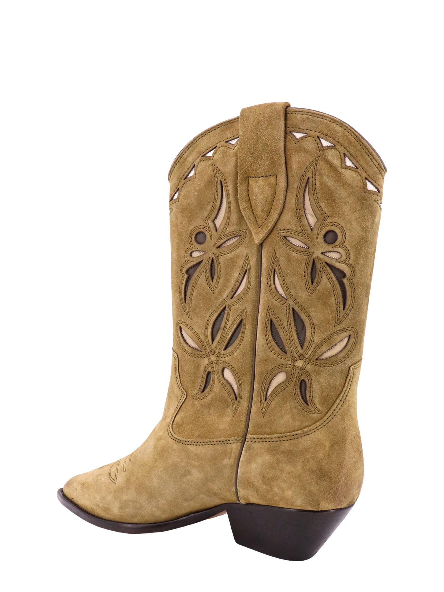 Shop Isabel Marant Duerto Ankle Boots In Beige