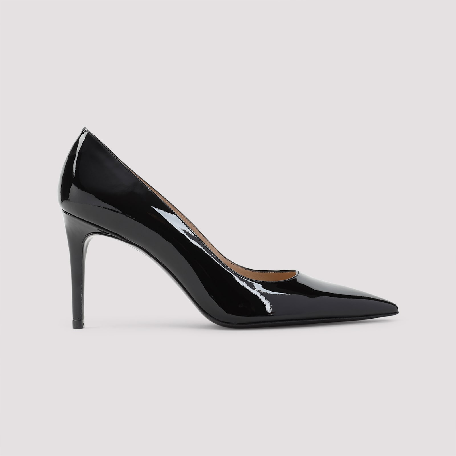 Stuart Weitzman High-shine Finish Pumps In Blk Black