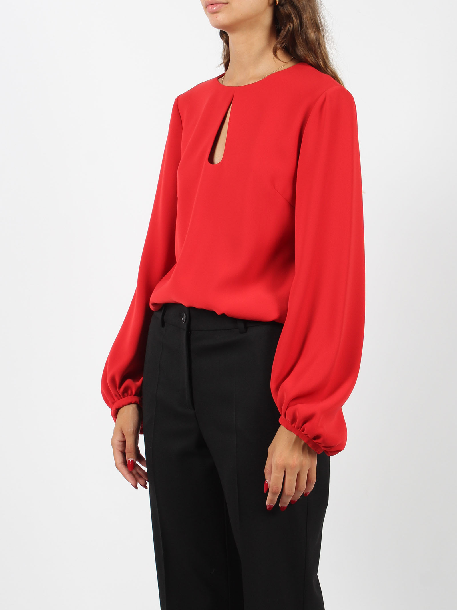 Shop P.a.r.o.s.h Poker Blouse In Red