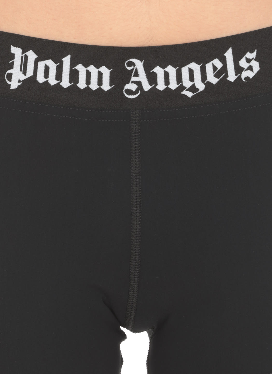 Shop Palm Angels Shorts With Sport Logo In Black