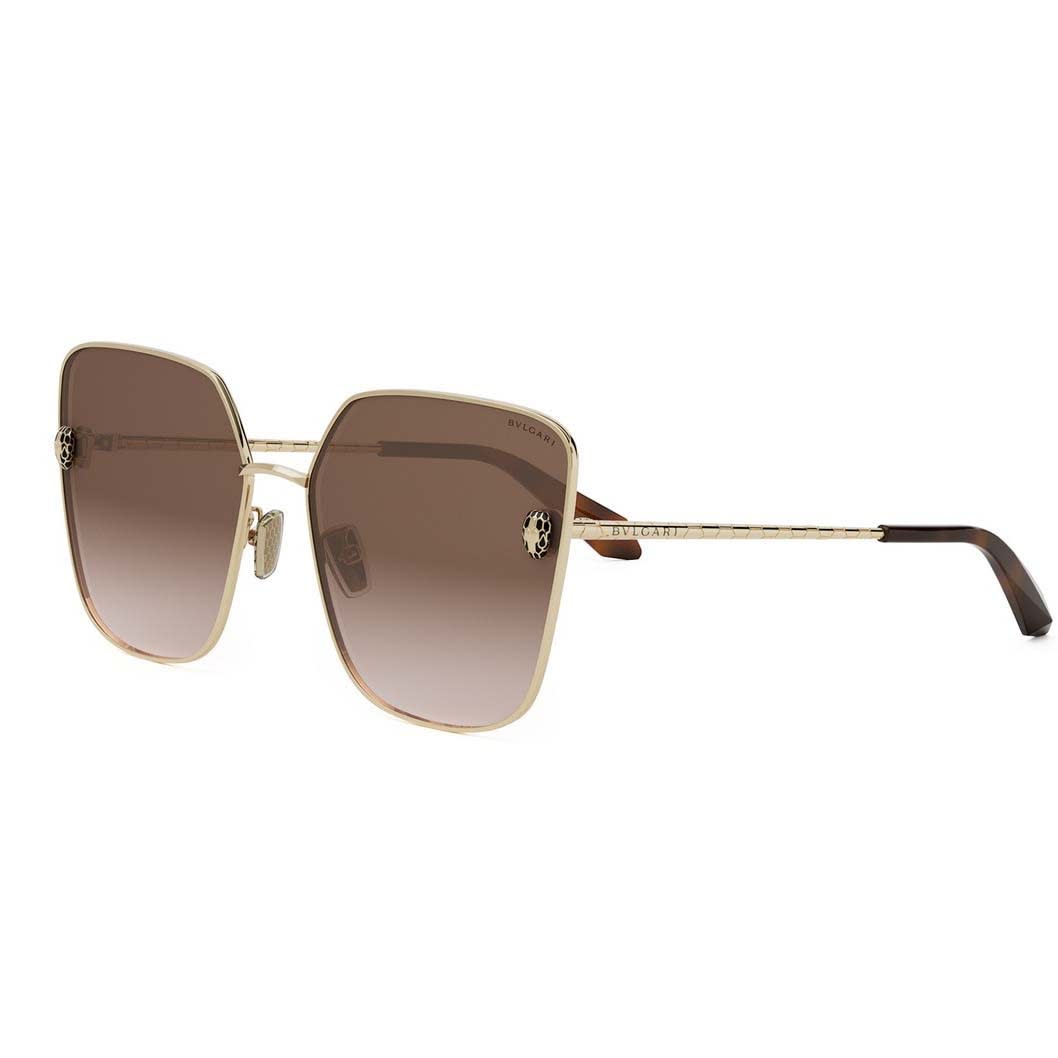 Shop Bulgari Sunglasses In Oro/marrone