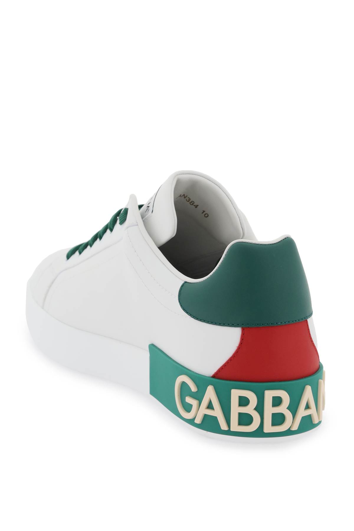 Shop Dolce & Gabbana Portofino Sneakers In Bianco/verde/rosso