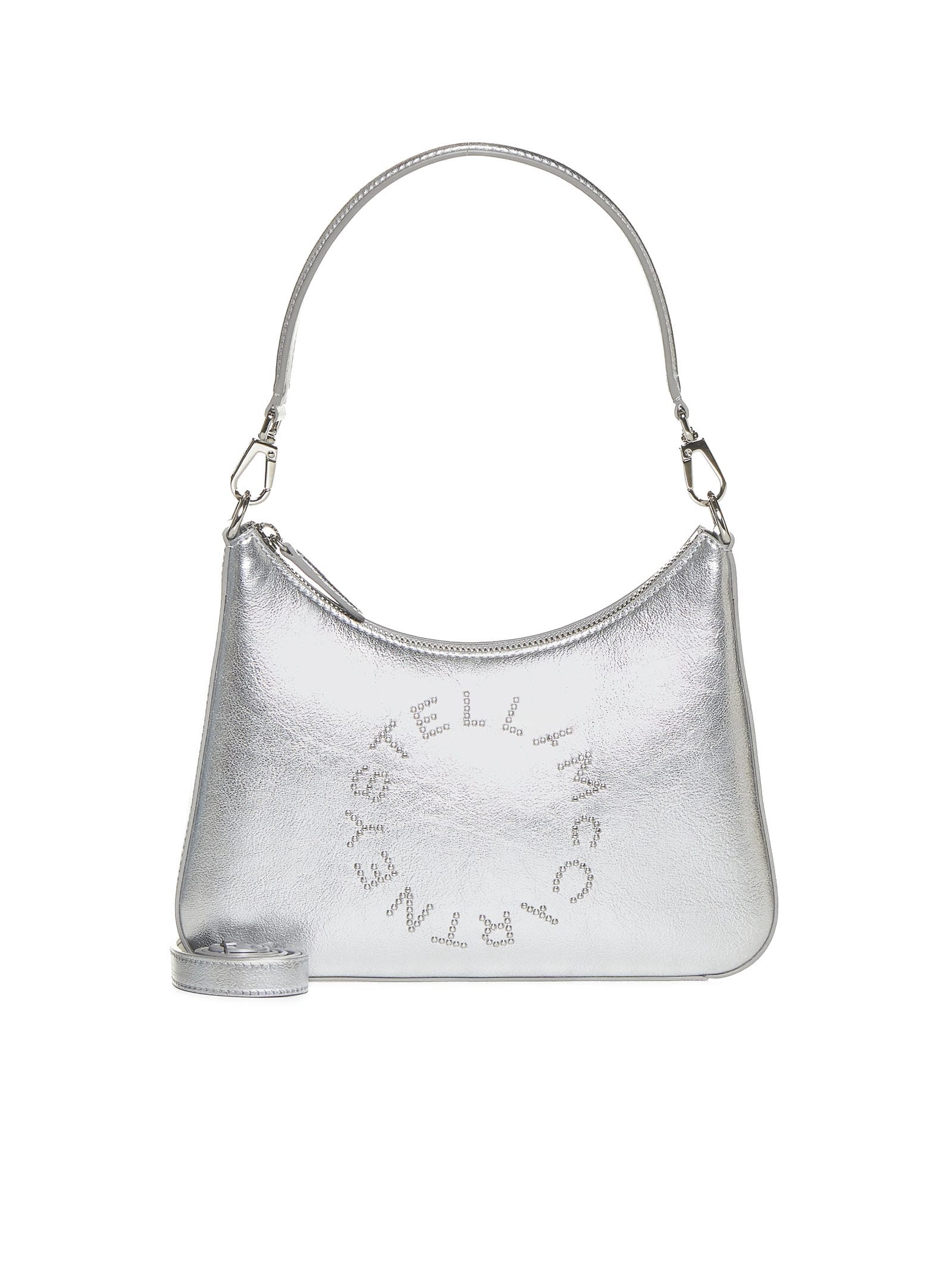 Shop Stella Mccartney Shoulder Bag In Silver