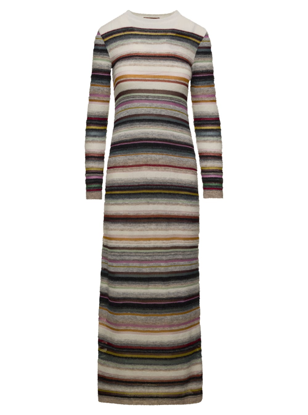 Missoni Striped Lonmg Sleeves Maxi Dress
