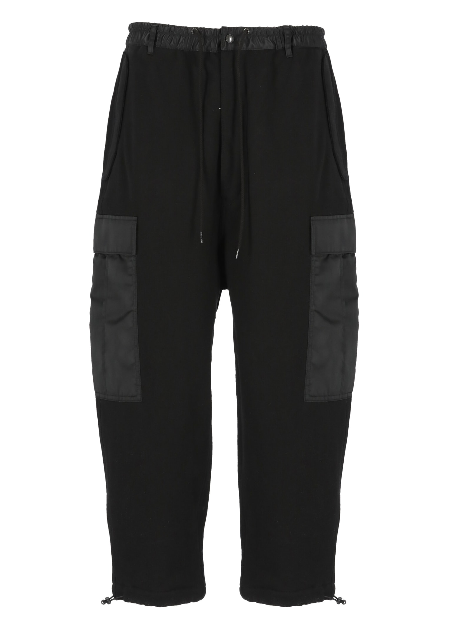 Shop Junya Watanabe Cotton Pants In Black