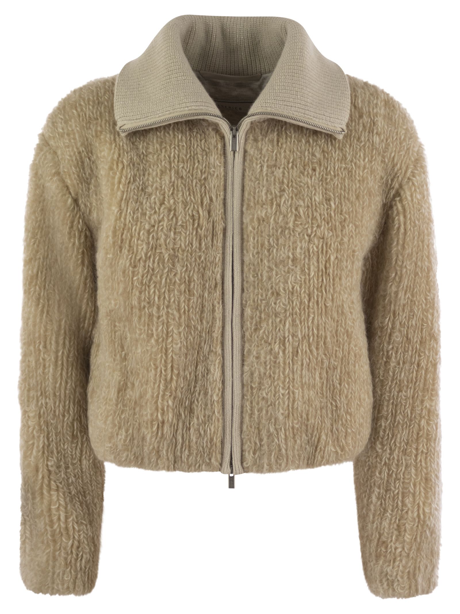 Mohair, Camel And Wool Jacket