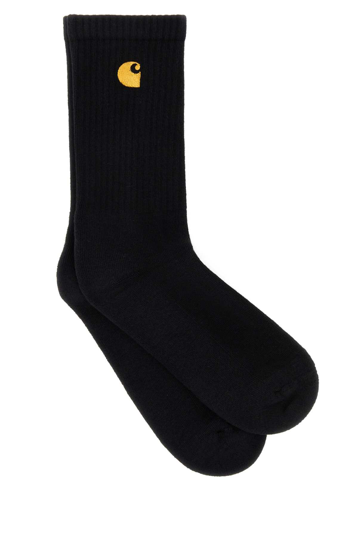Black Stretch Cotton Blend Chase Socks