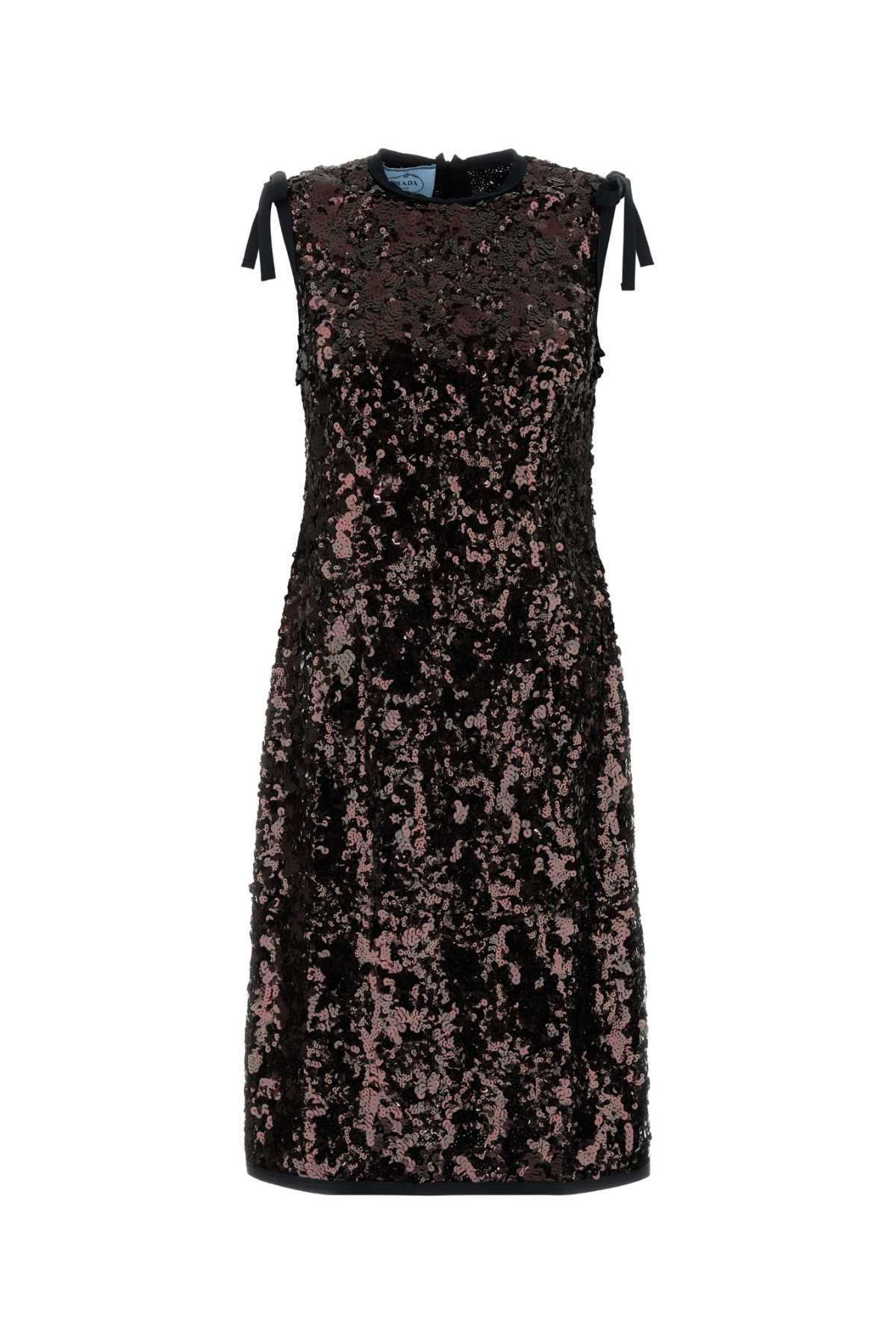 Brown Sequins Dress