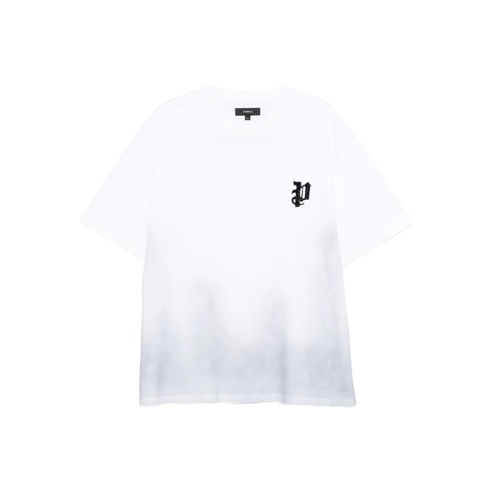 Purple Brand Oversized Graphic Mercerized Cotton T-shirt In White