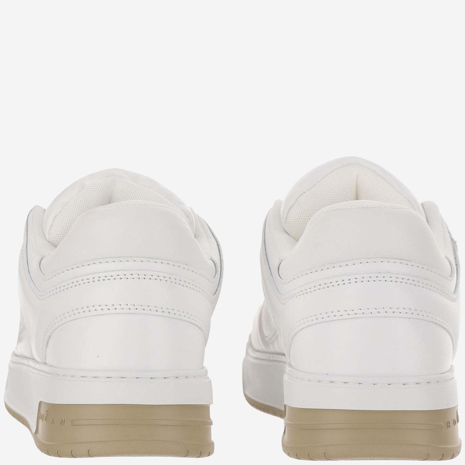 Hogan Men's Leather Sneakers With Logos In White