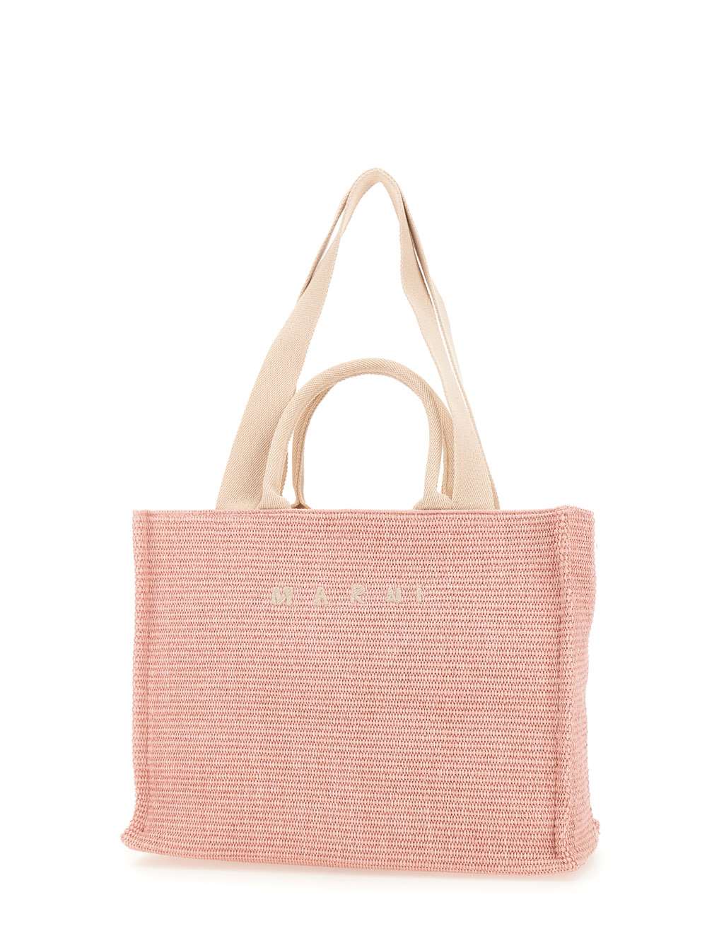 Shop Marni Tote East/west Bag In Pink
