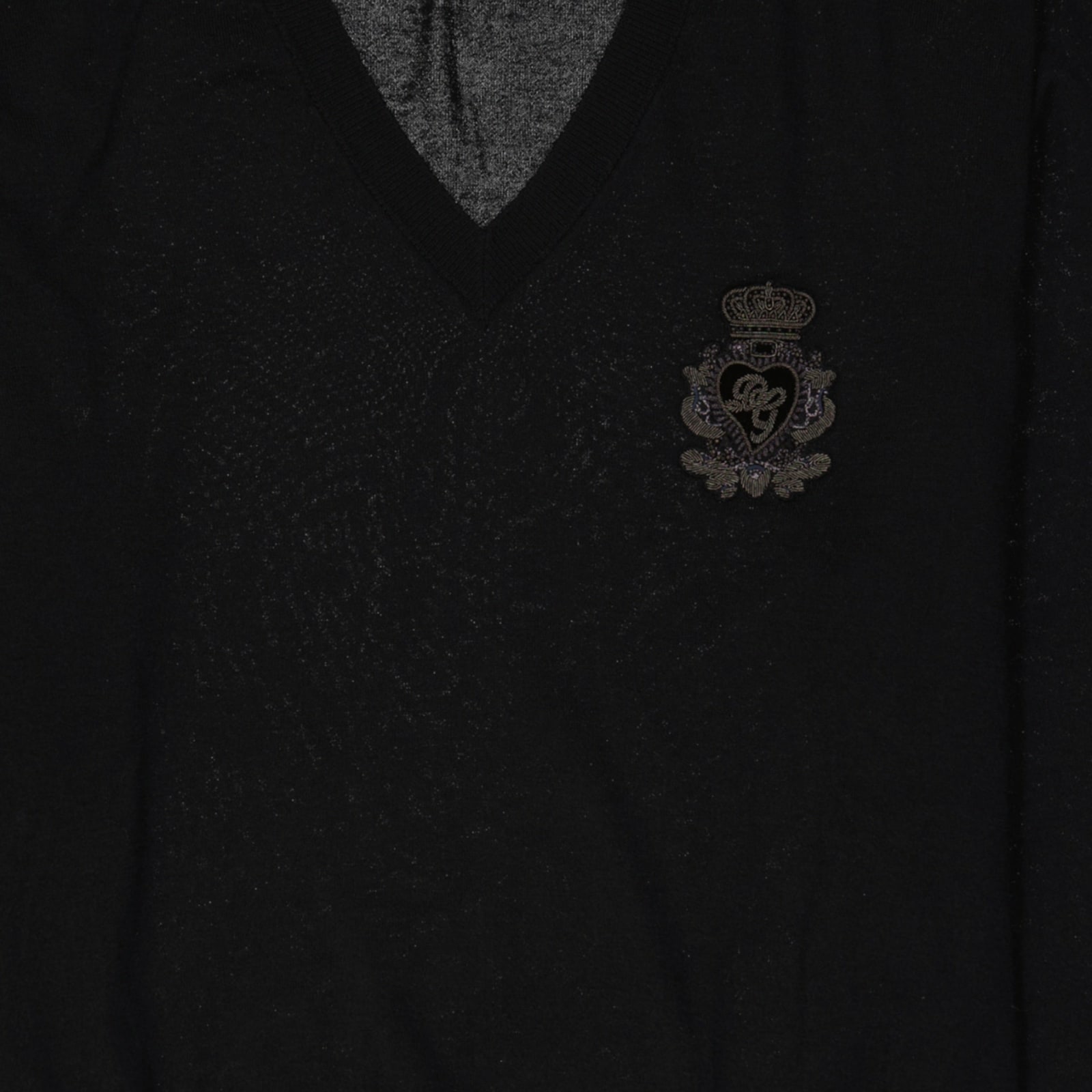 Shop Dolce & Gabbana Cotton Sweater In Black