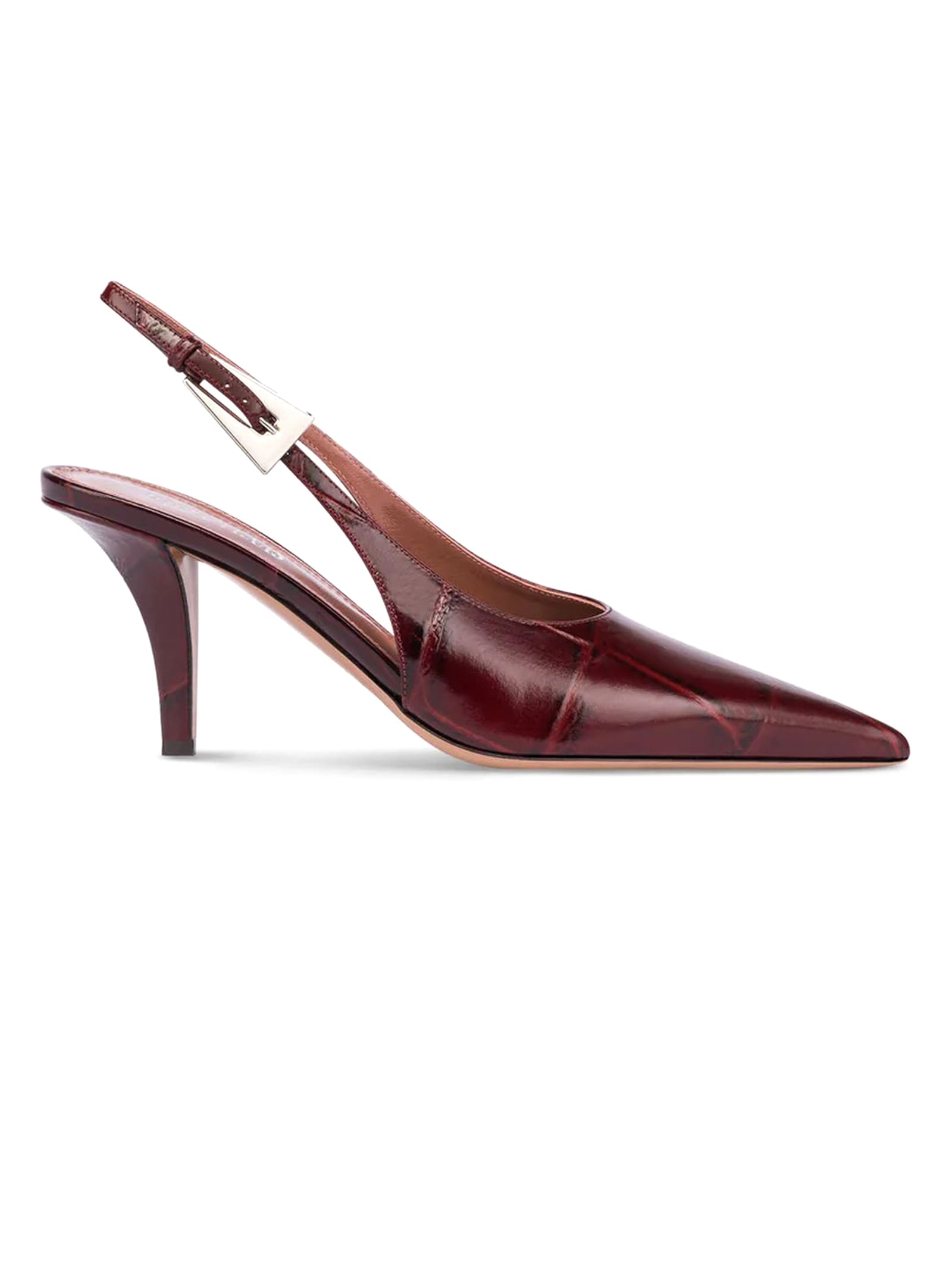 Shop Paris Texas Jessica Slingback 75 In Bordeaux