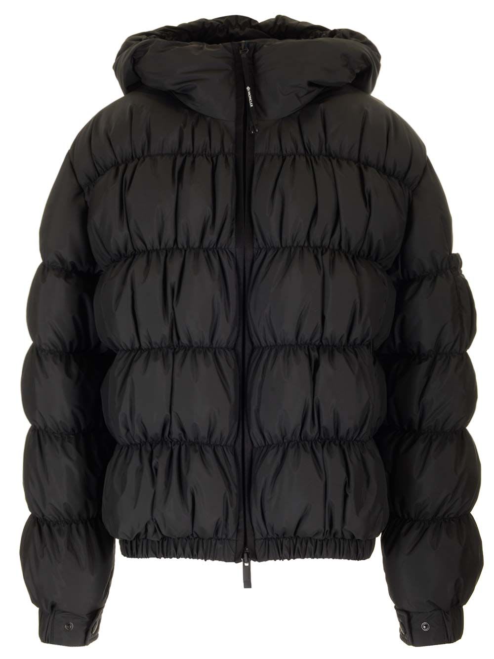 Shop Moncler Medonte Short Down Jacket In Black