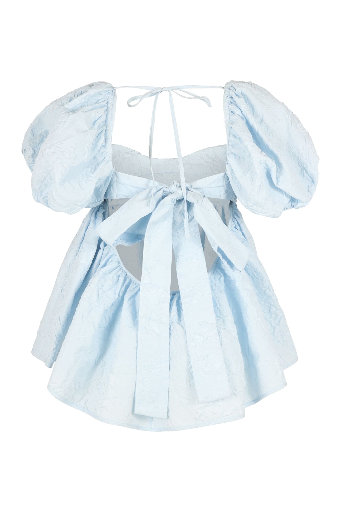 Cecilie Bahnsen Blouse With Gathered Back And Puff Sleeves
