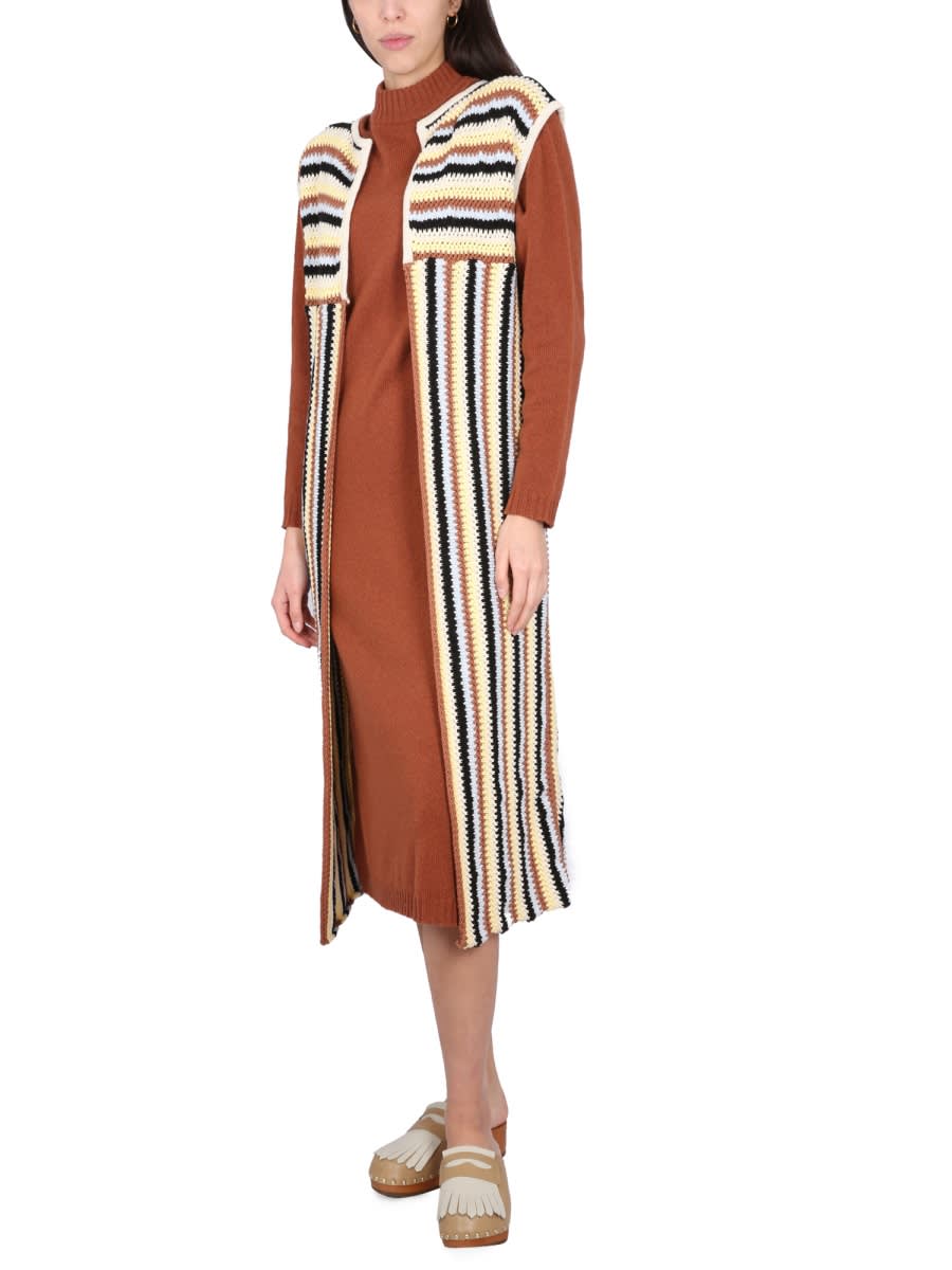 Alysi Long Vest In Multicolour