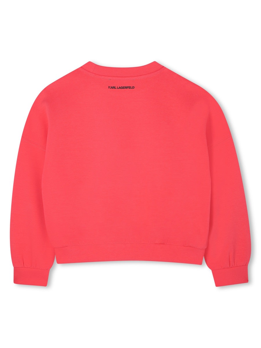 Karl Lagerfeld Sweatshirt With Logo In Red