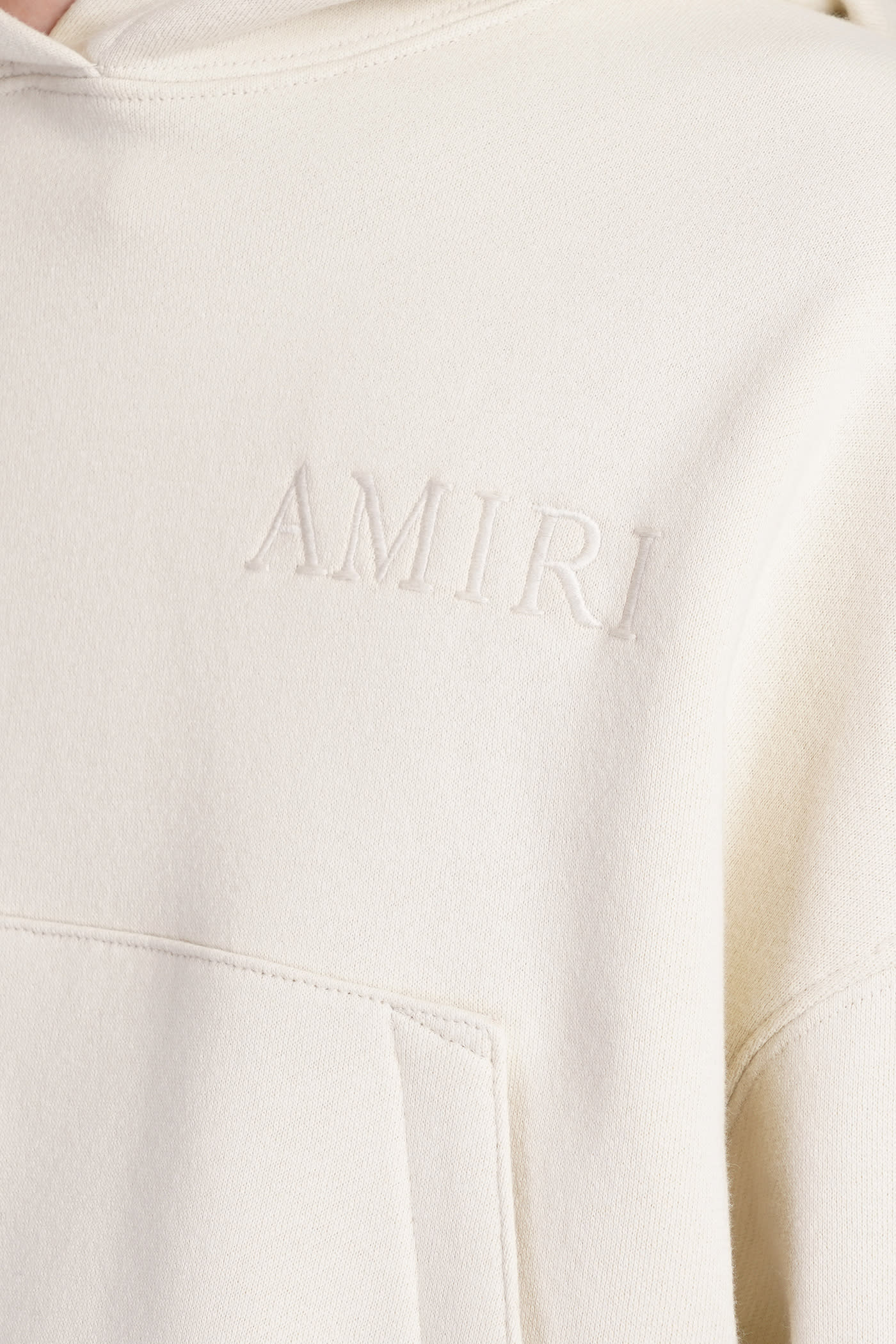 Shop Amiri Sweatshirt In Beige Cotton