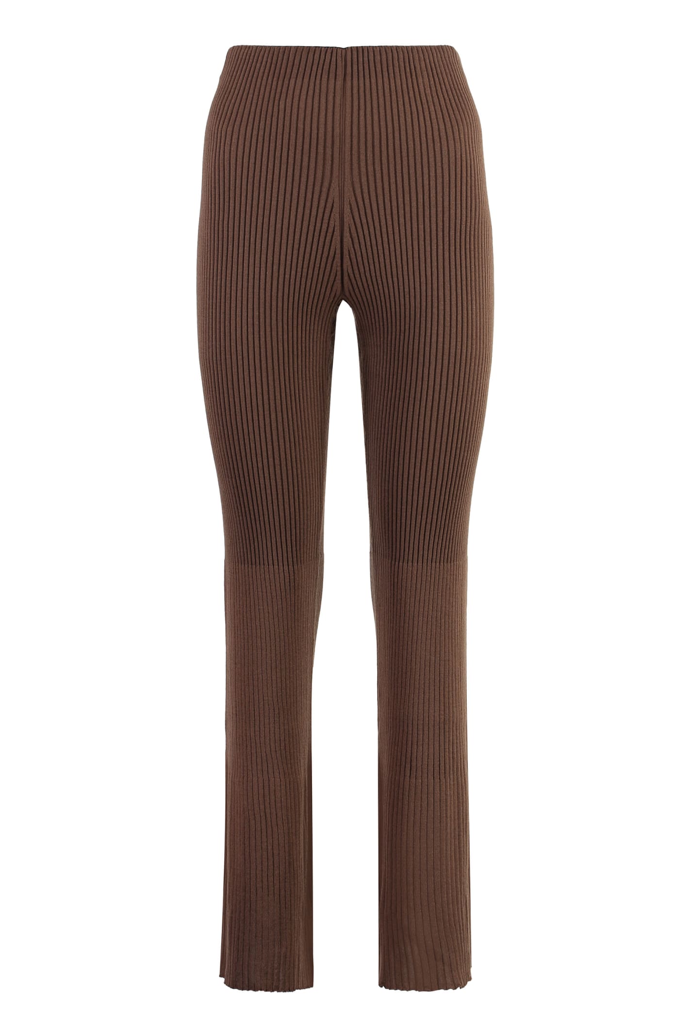 Shop Wolford Wool Trousers In Brown