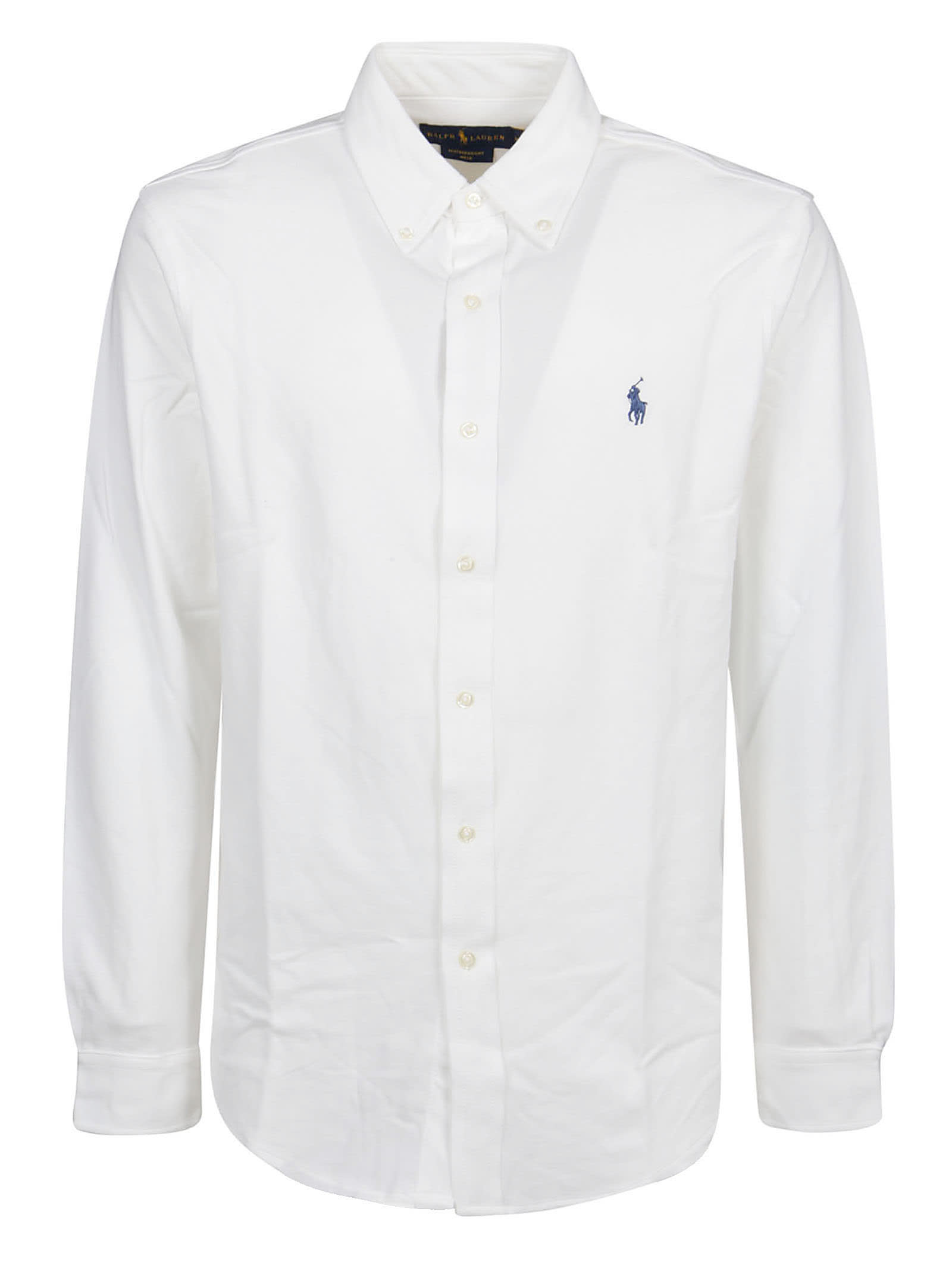 Shop Polo Ralph Lauren Long Sleeve Shirt In White