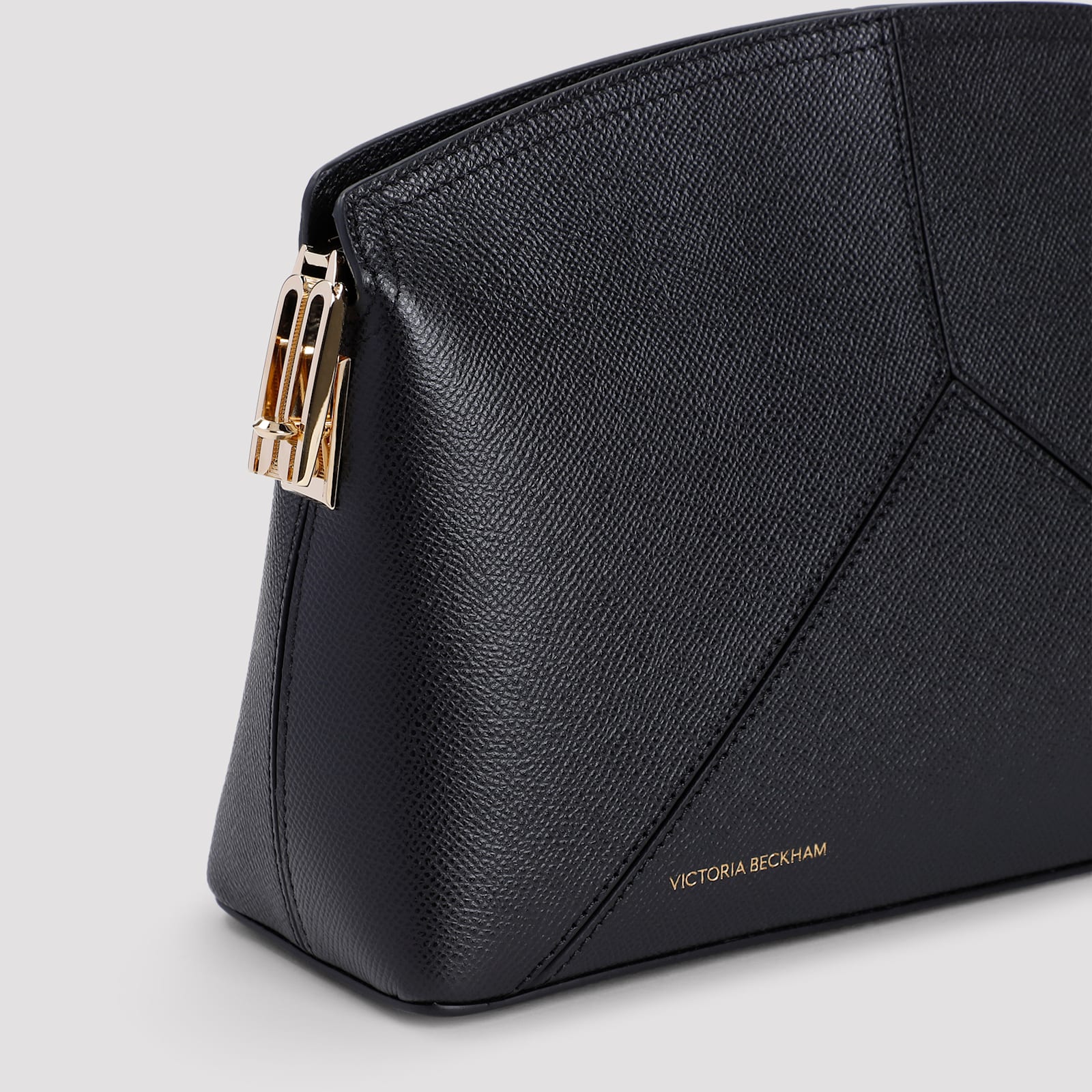 Shop Victoria Beckham The Victoria Clutch In Black