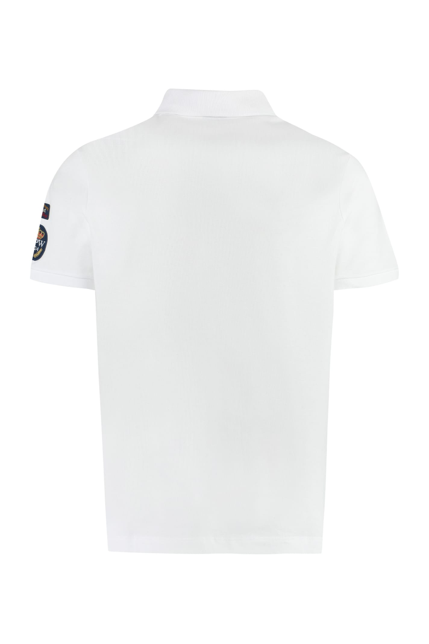 Shop Paul&amp;shark Cotton-piqué Polo Shirt In White