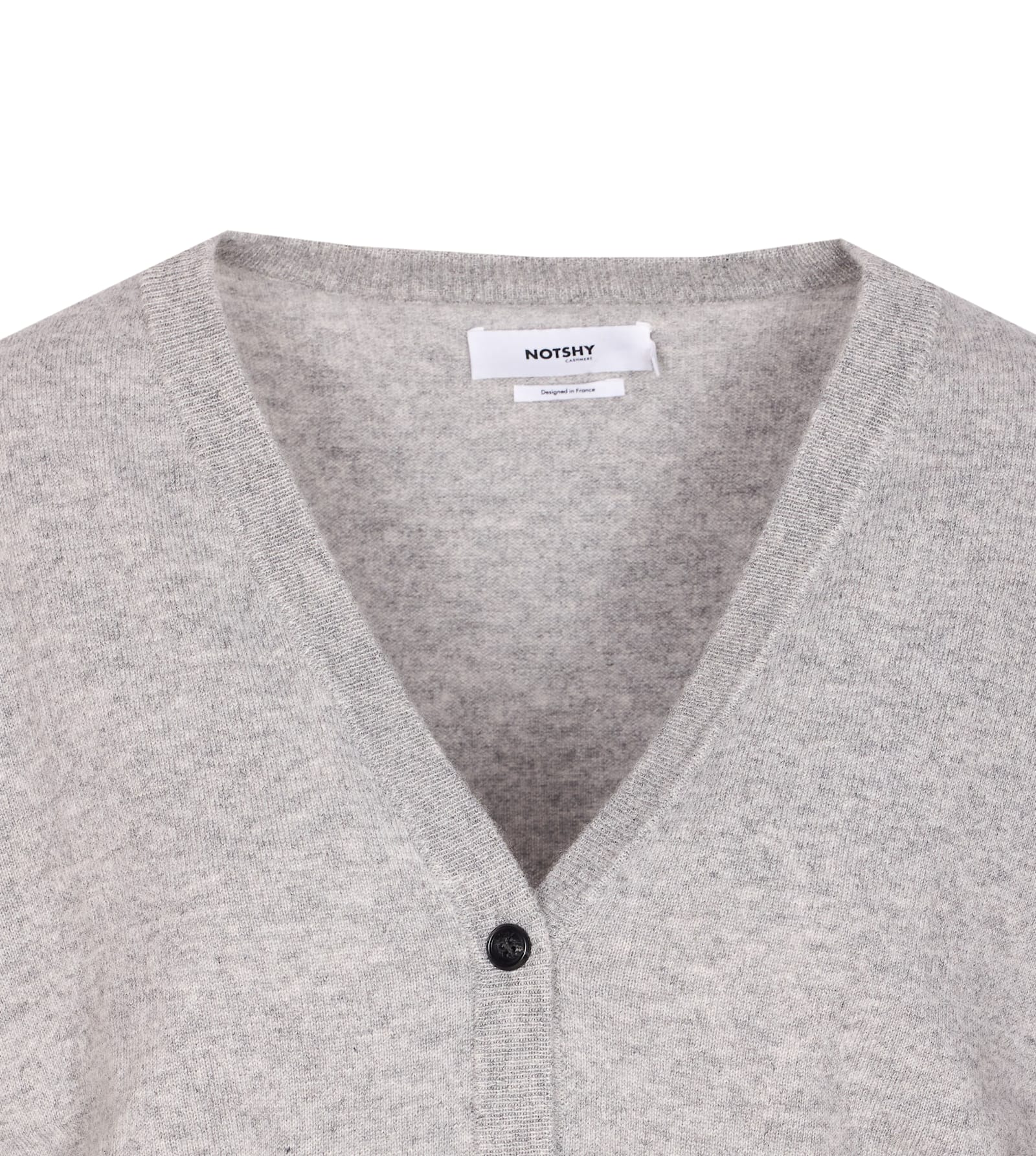 Not Shy Ava Cardigan In Gray