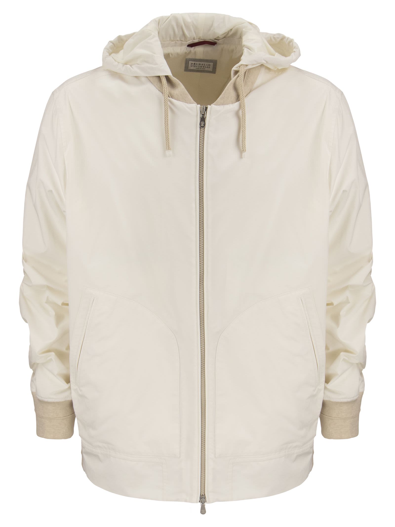 Brunello Cucinelli Water-repellent Microfibre Outerwear With Detachable Hood