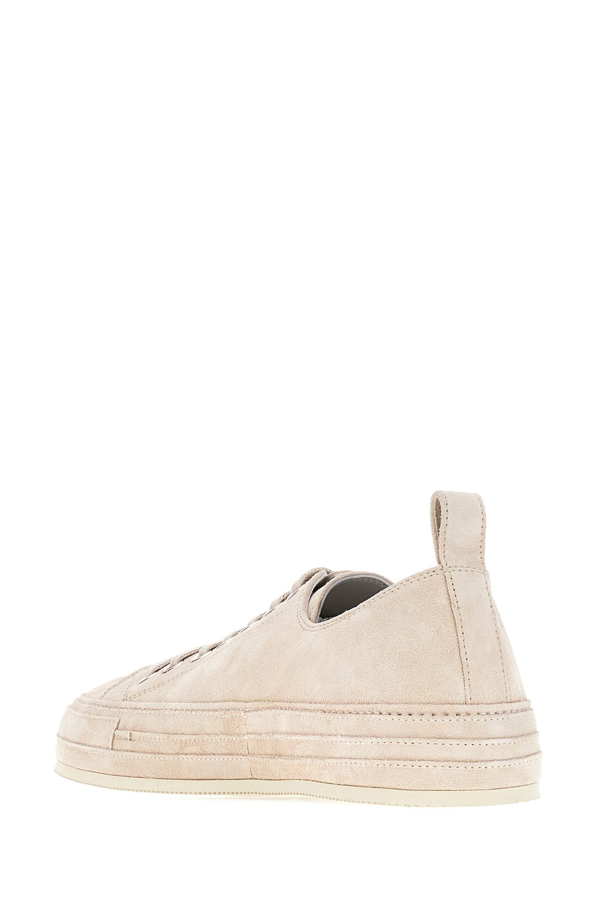 Ann Demeulemeester Gert Leather Low-top Sneakers In 002