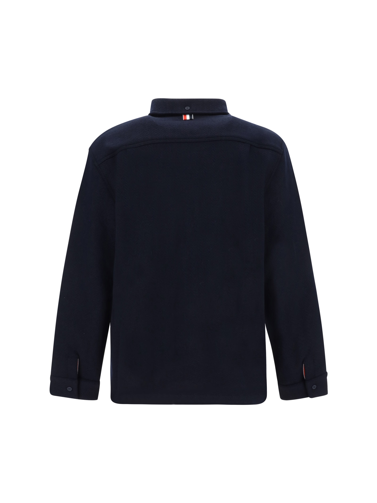 Shop Thom Browne Shirt In Blue