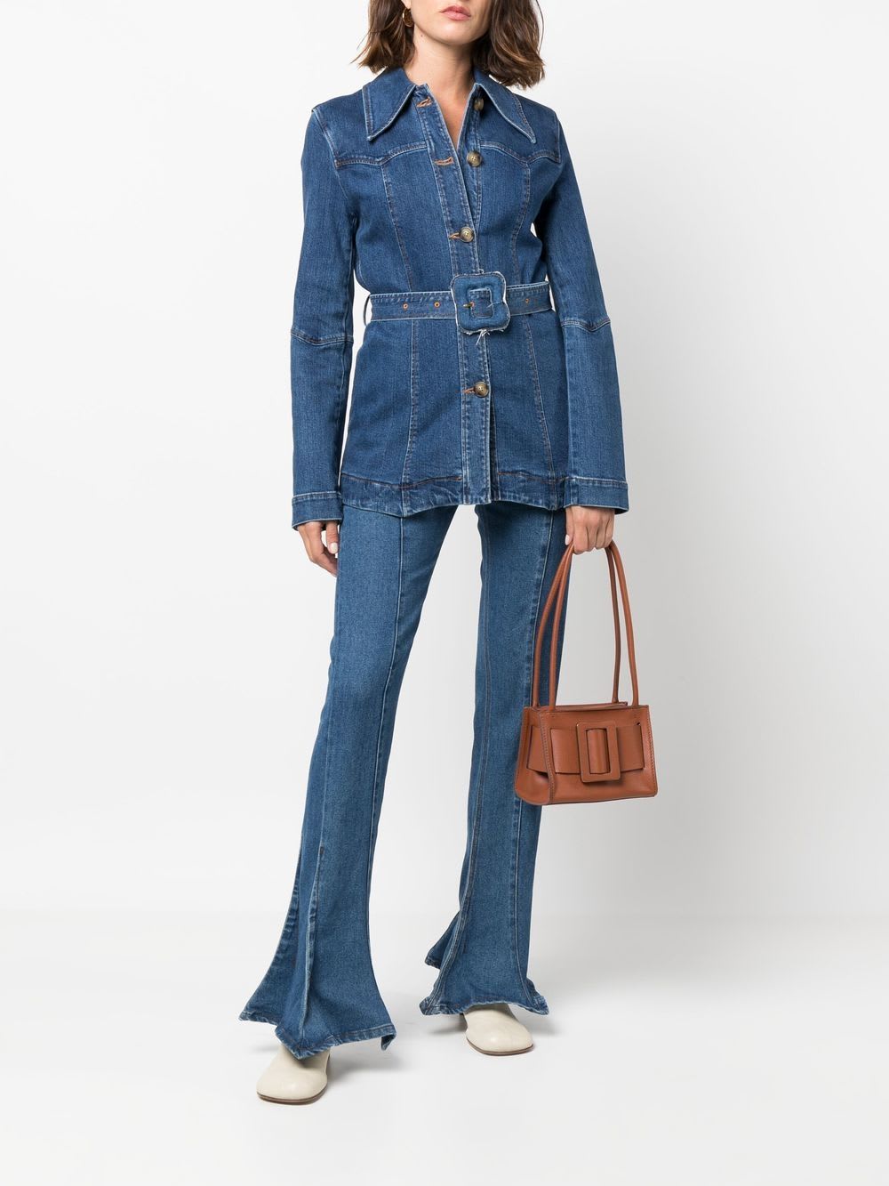 Boyy Soft Leather Tote Bag With Adjustable Strap In Brown