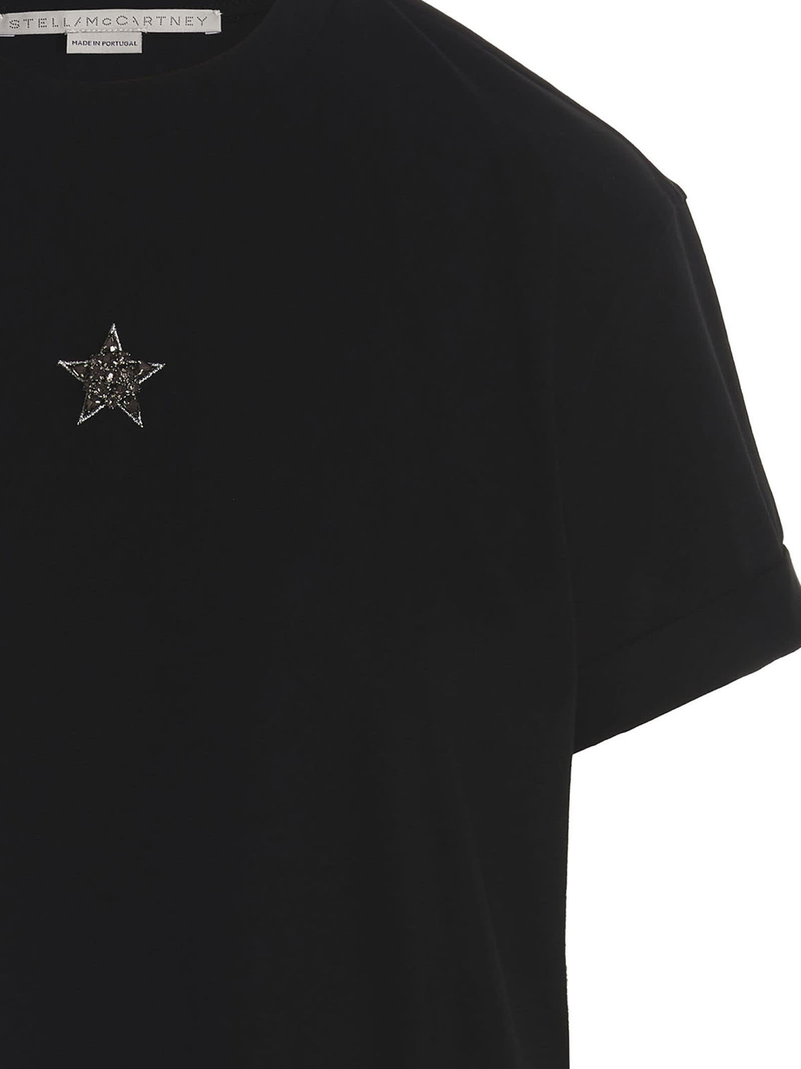 Shop Stella Mccartney Mini Star T-shirt In Black