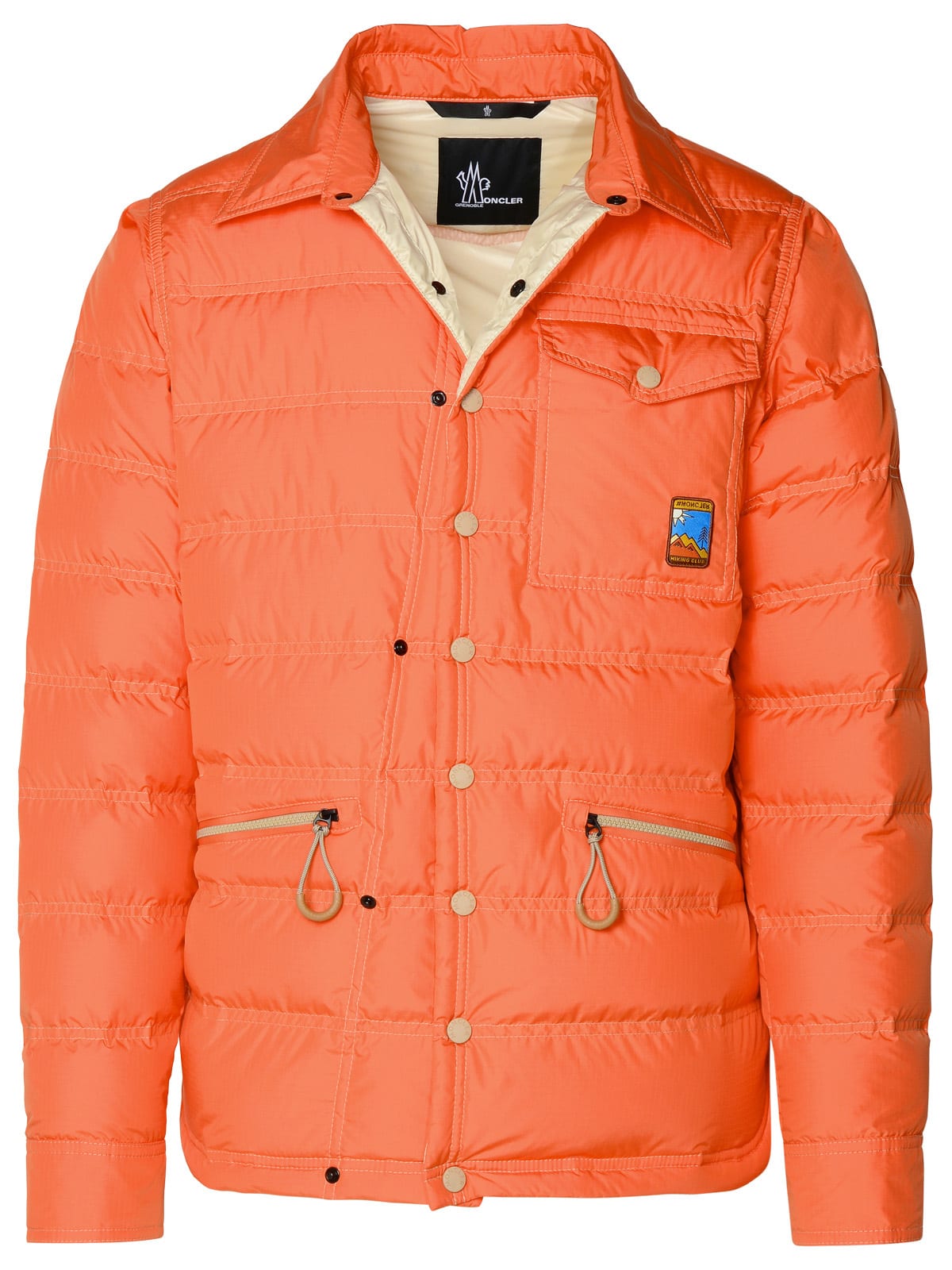 lavachey Orange Polyester Down Jacket