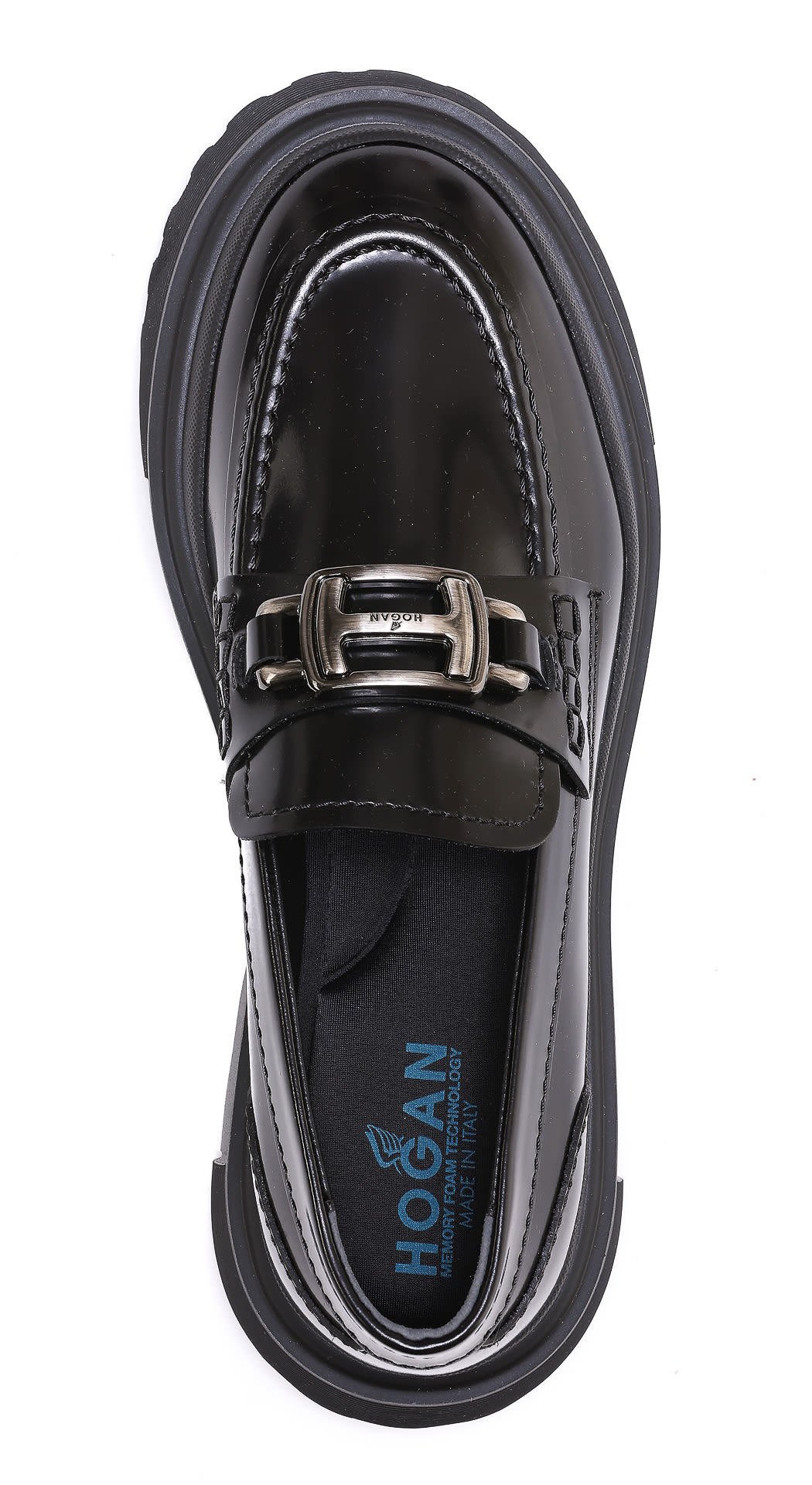 Shop Hogan H629 Loafers In Nero