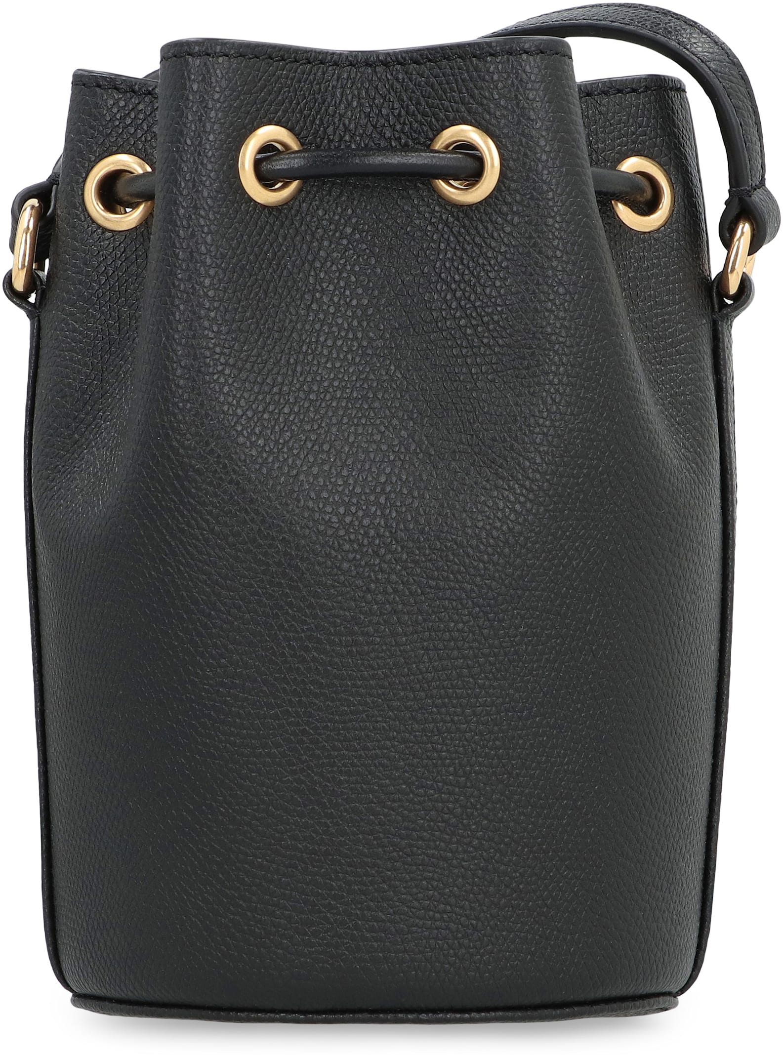 Valentino Vlogo Signature Mini Bucket Bag In Black