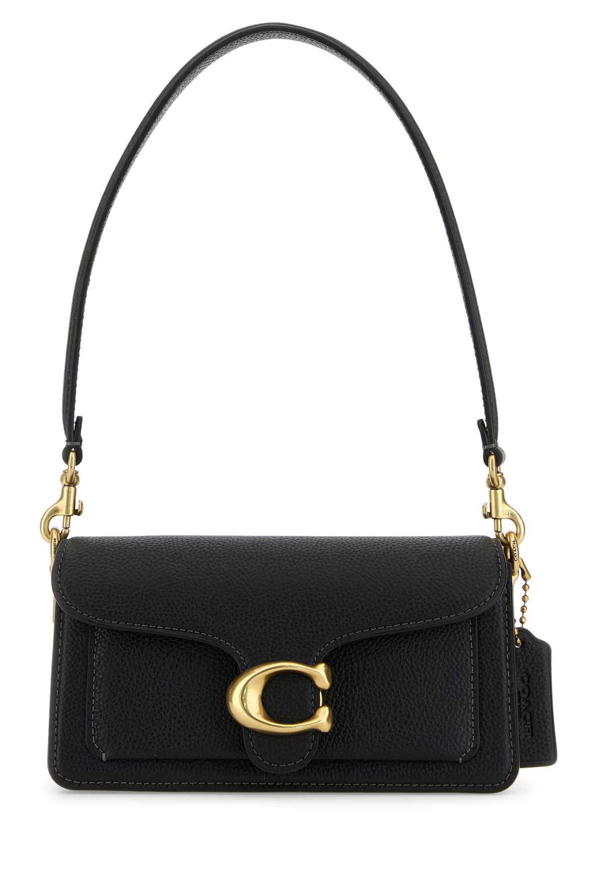 Black Leather Tabby 20 Shoulder Bag