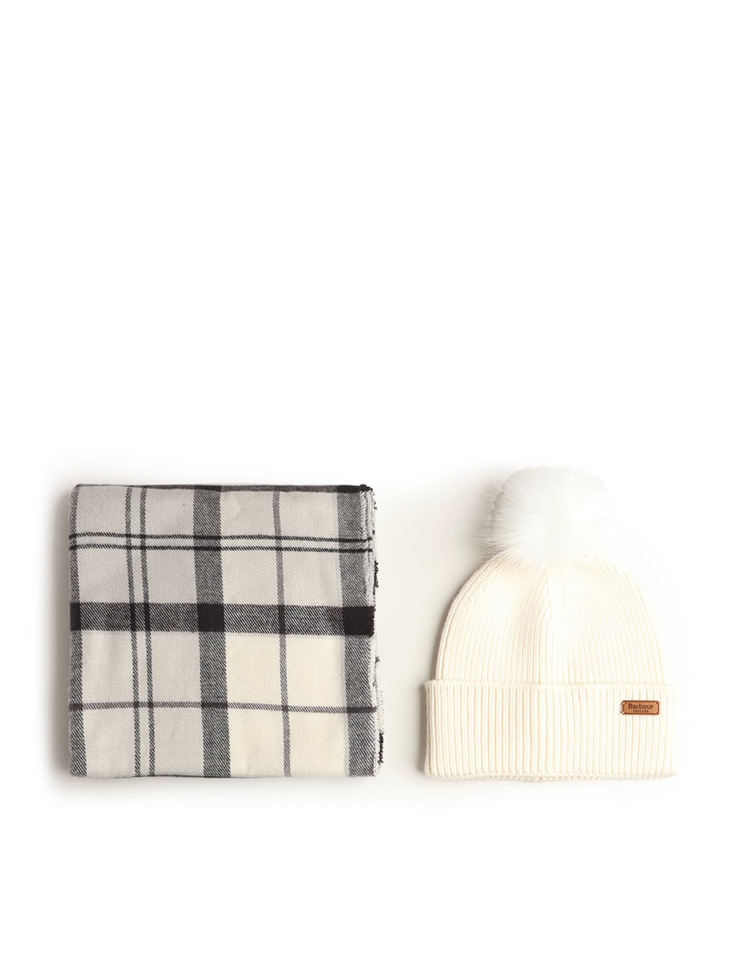 Barbour Dover Beanie & Hailes Scarf Gift Set In Multi