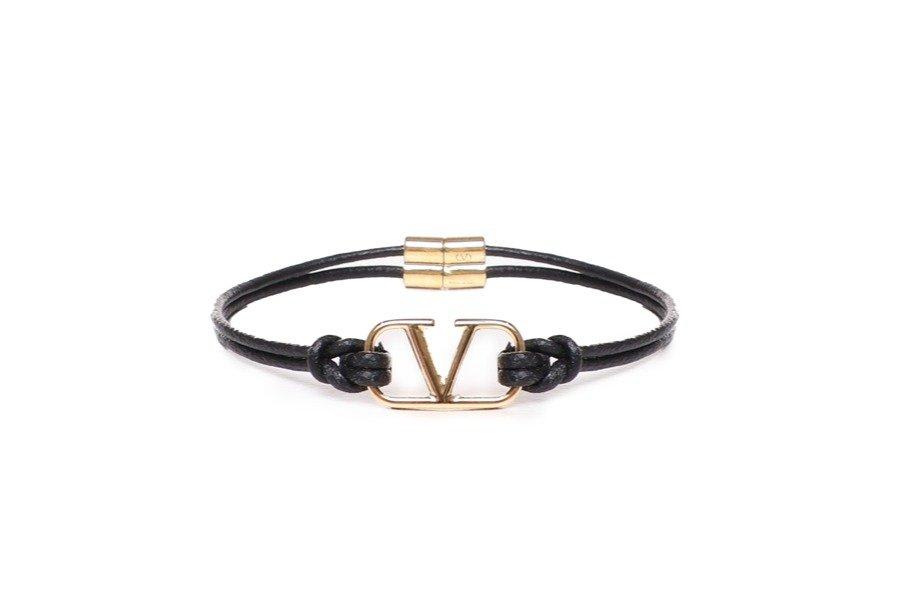 Shop Valentino Garavani Vlogo Detailed Bracelet