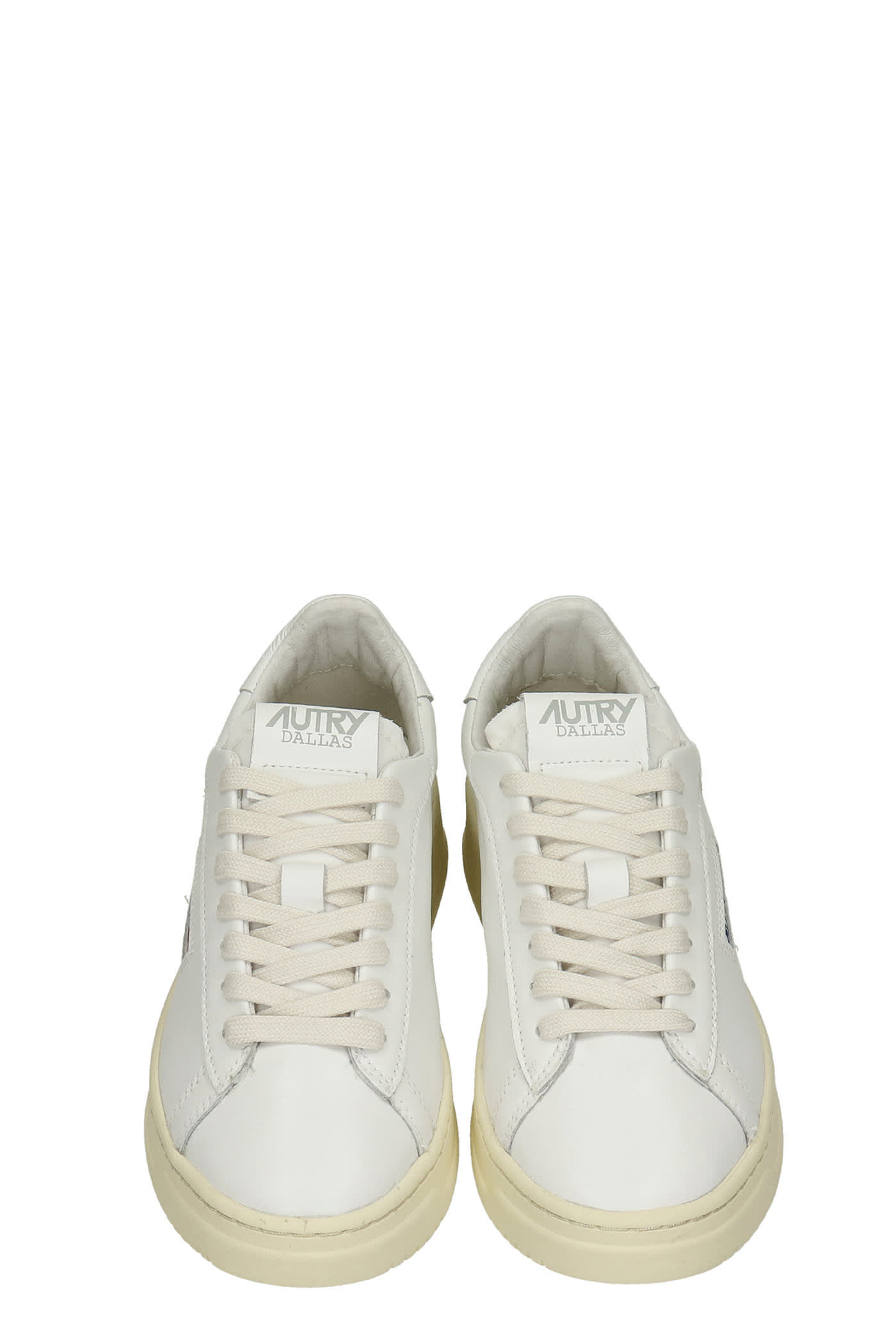 Shop Autry Dallas Sneakers In White Leather