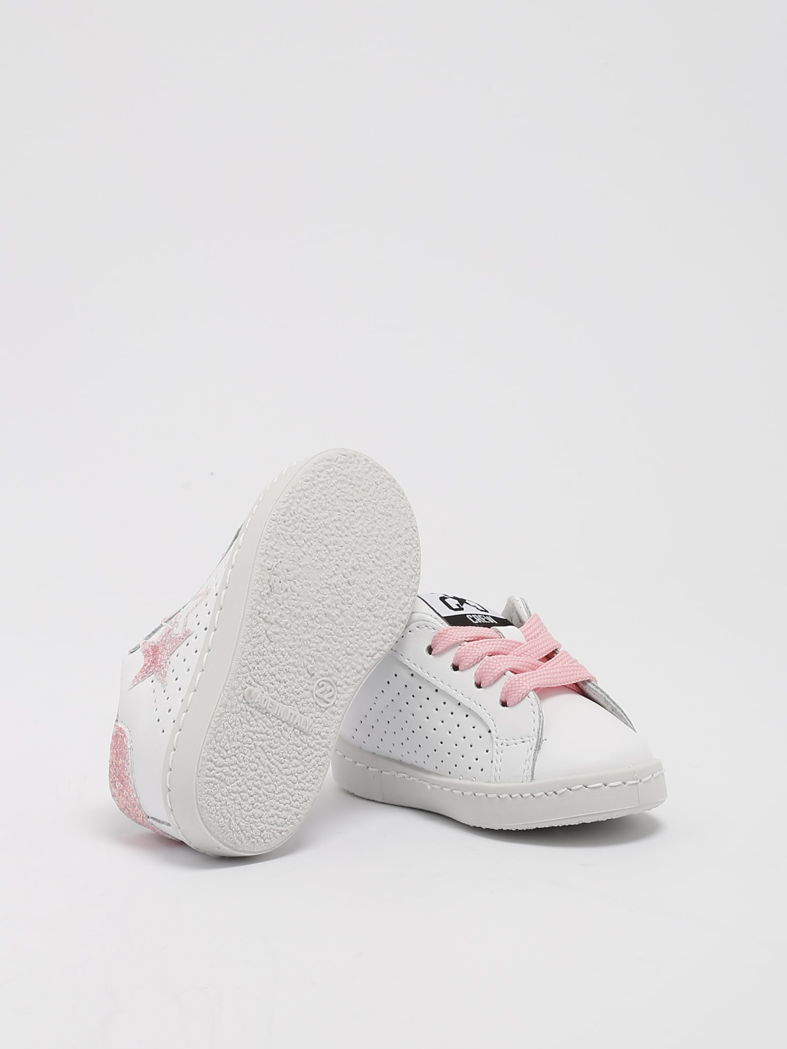 Shop 2star Sneakers Low Sneaker In Bianco-rosa