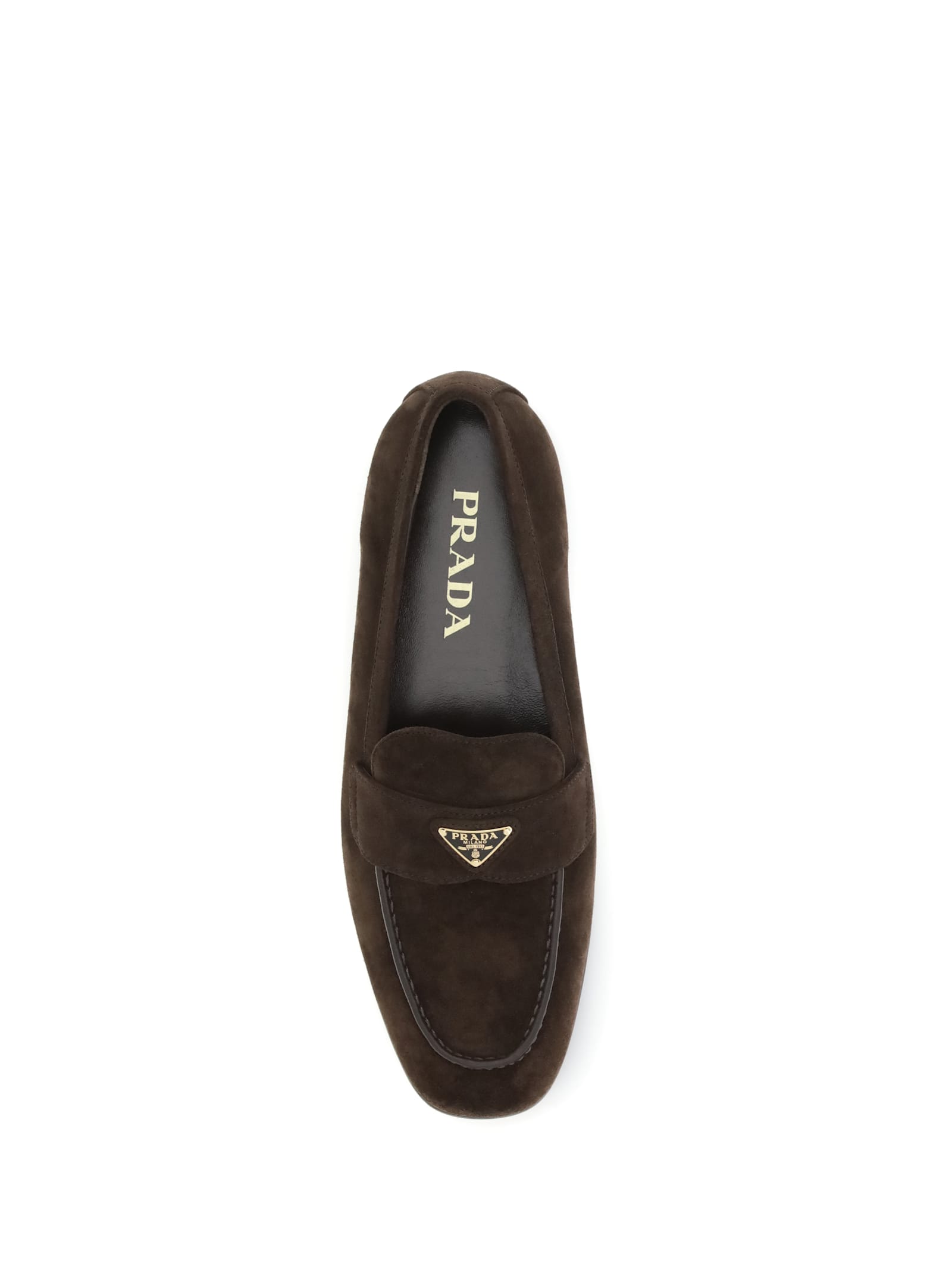 Prada Loafer Shoes In Brown