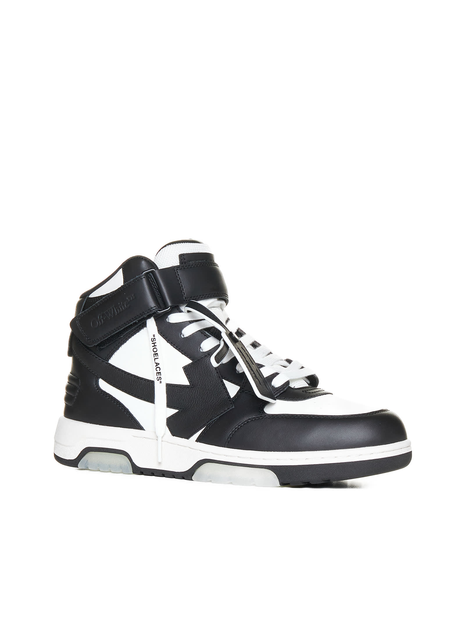 Off-white Off White Out Of Office Mid Top Sneakers Men In Black