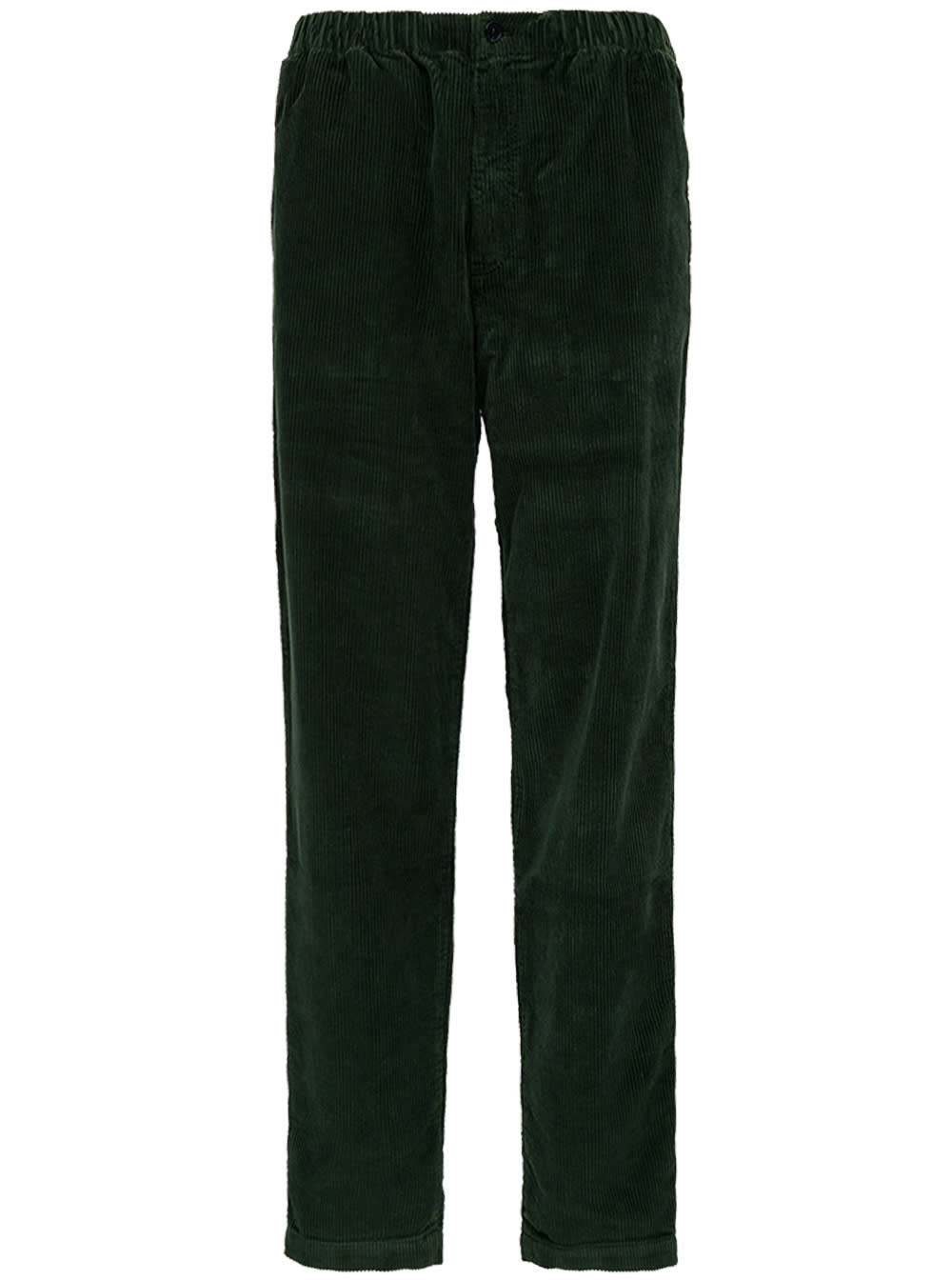 Kenzo Green Velvet Ribbed Trousers