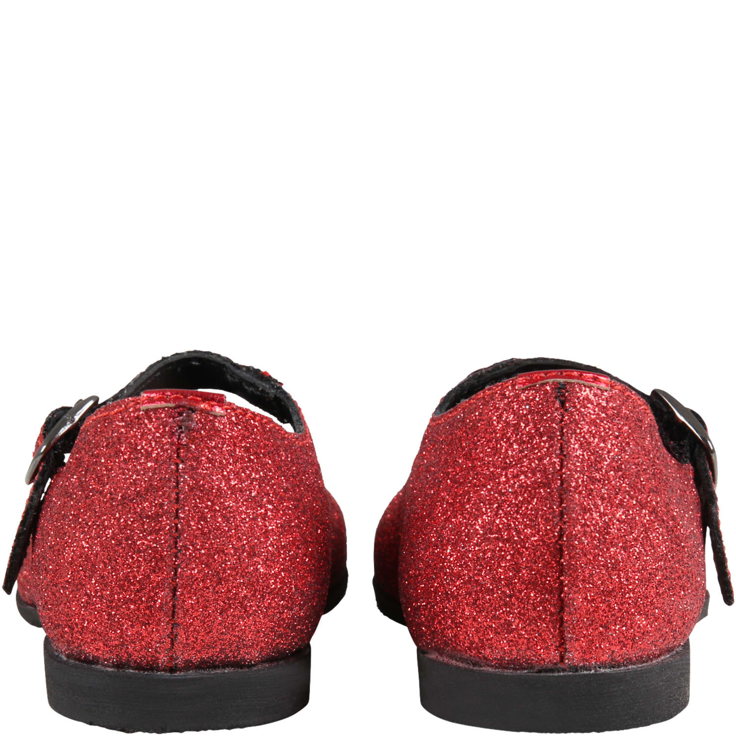 GALLUCCI RED BALLET FLATS FOR GIRL T00315HMA1F300