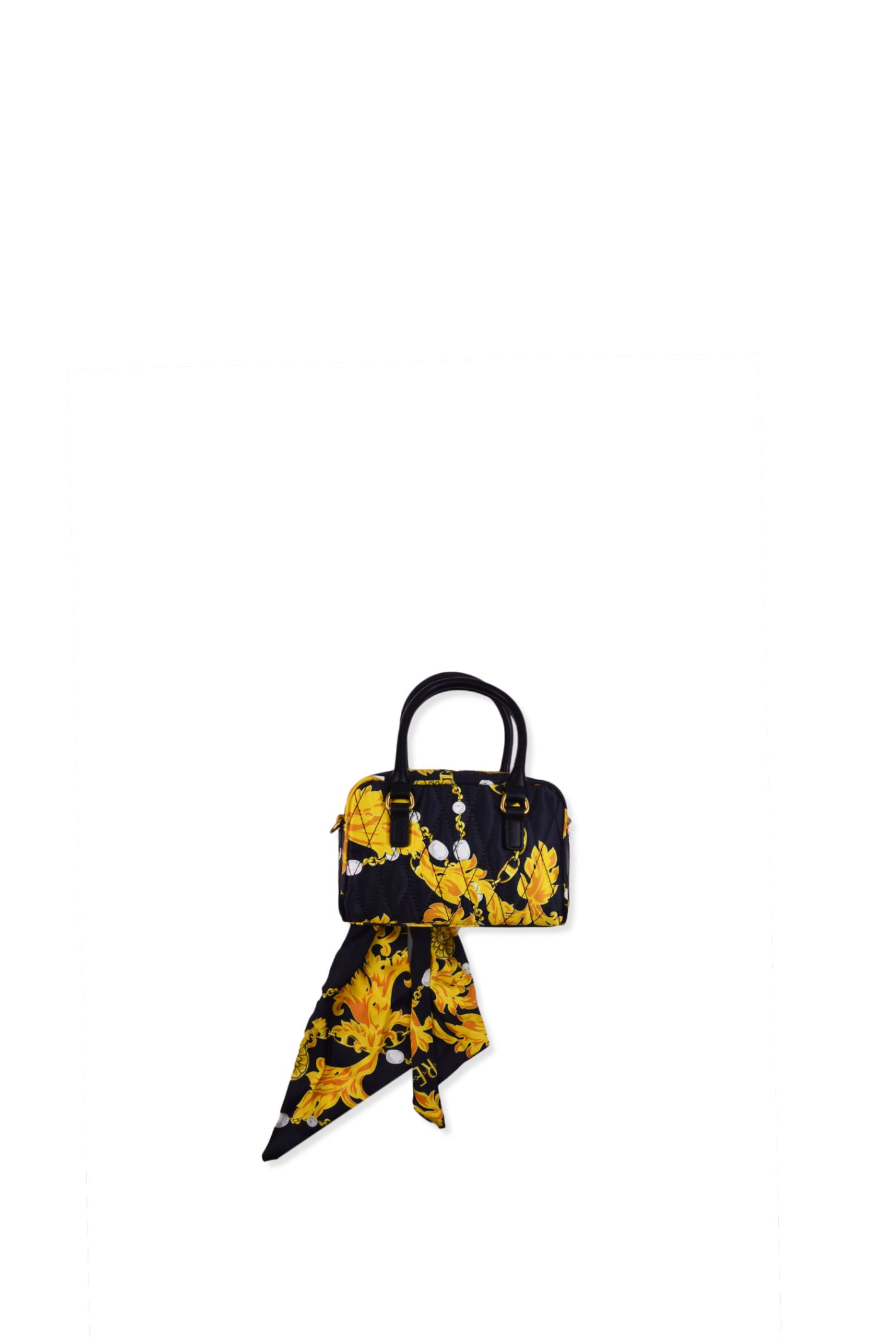 Versace Jeans Couture Baroque-print Zip-up Tote Bag