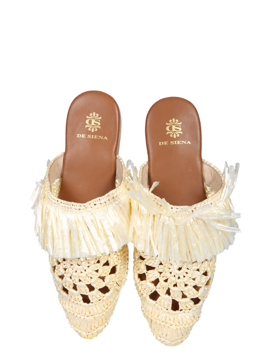 Shop De Siena Marilu Sandals In Ivory