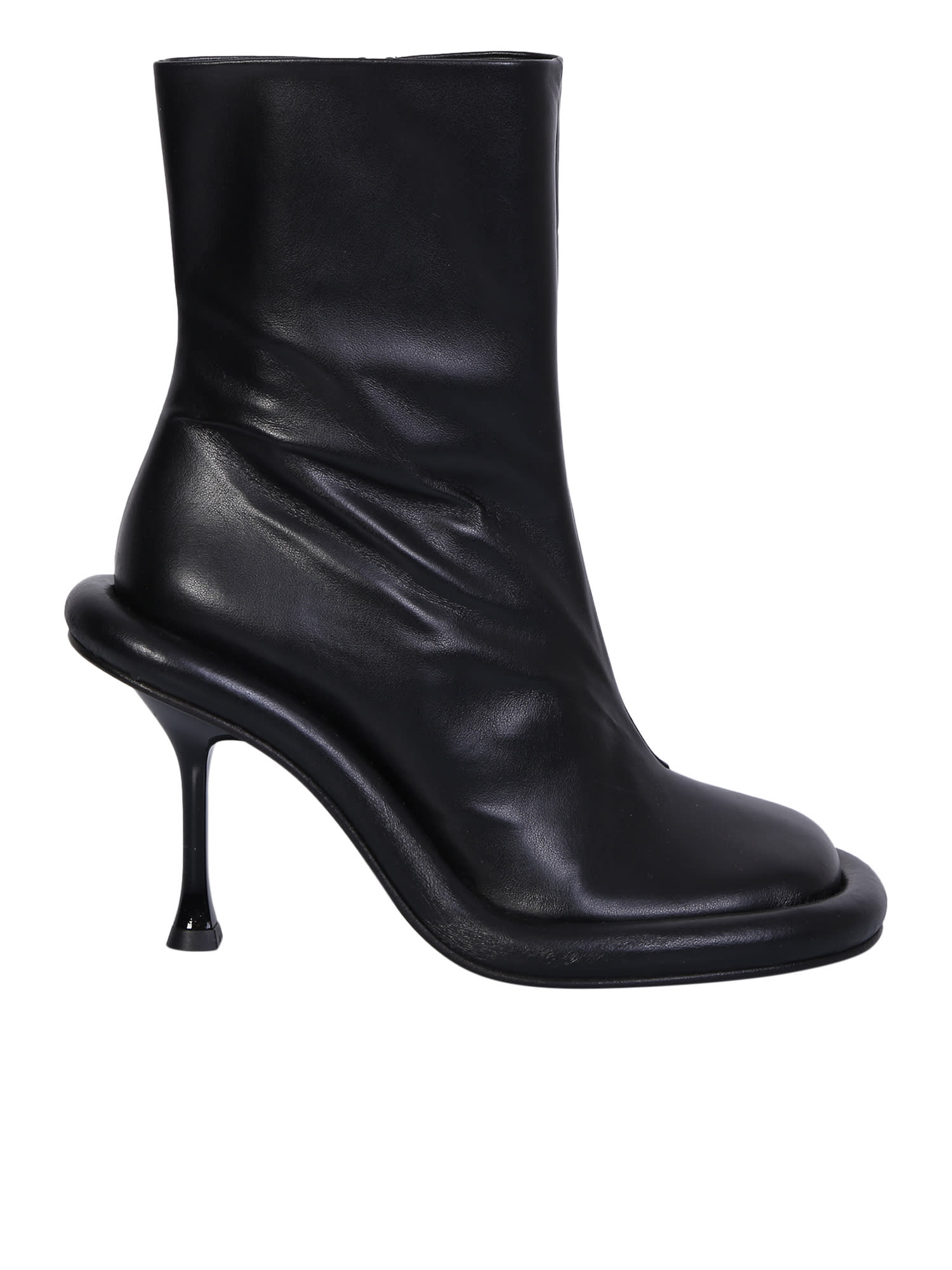 Jw Anderson Bumper-tube High Heel Ankle Boots In Black