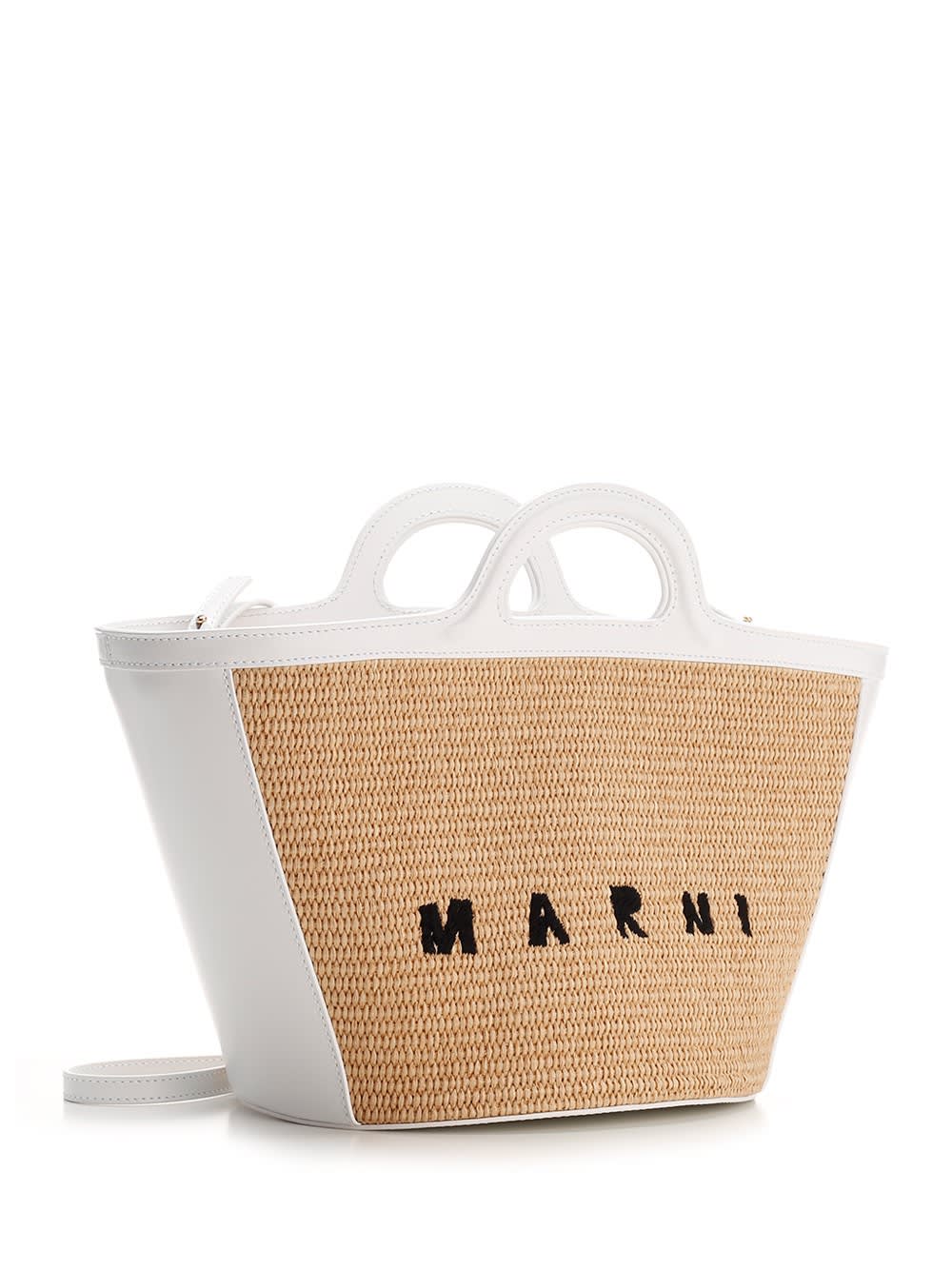 Shop Marni Small Tropicalia Bag In Sand