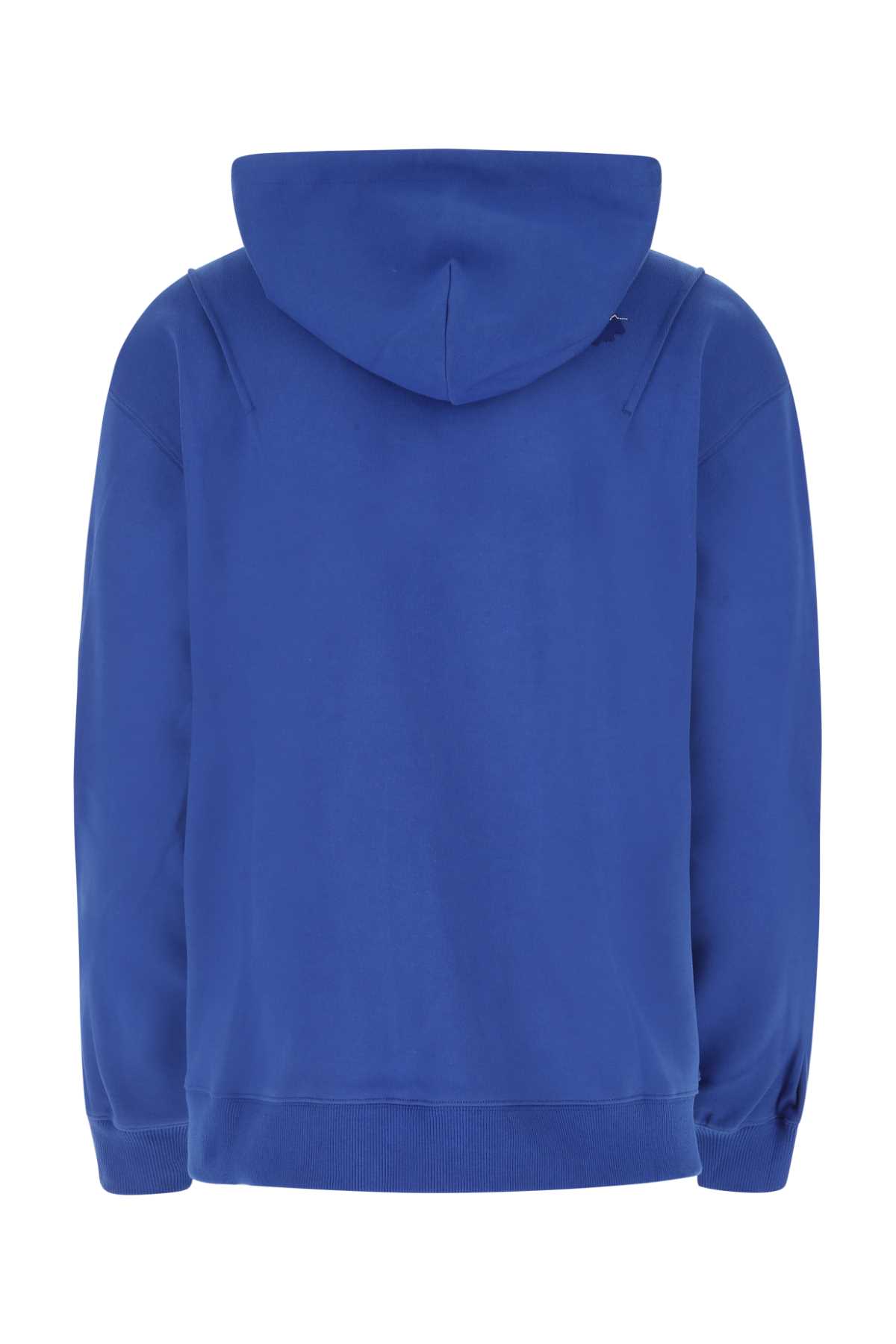 Shop Ader Error Electric Blue Cotton Blend Oversize Sweatshirt